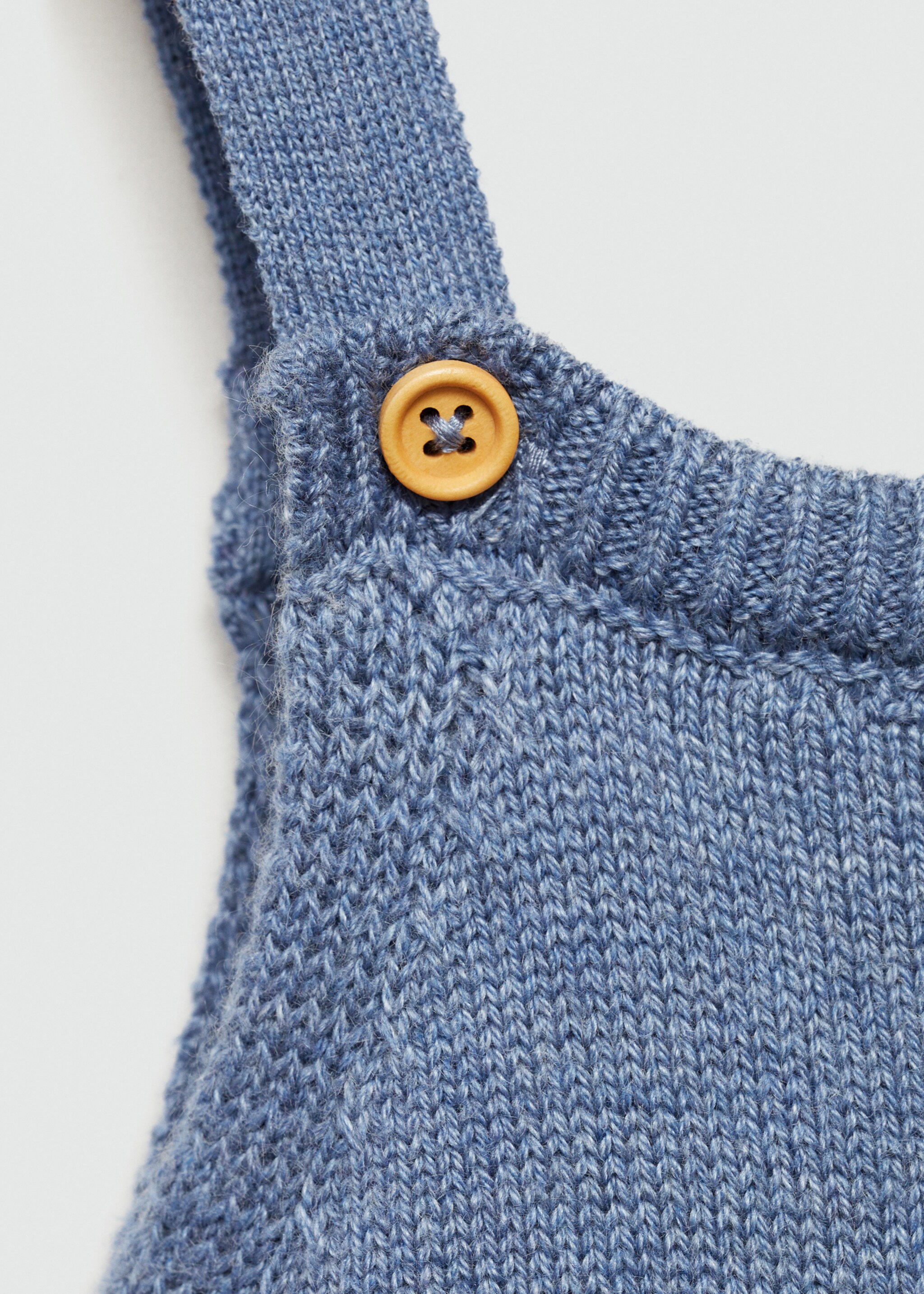 Salopette maille coton - Détail de l'article 8, Bleu. Ref: 77064054-00.
