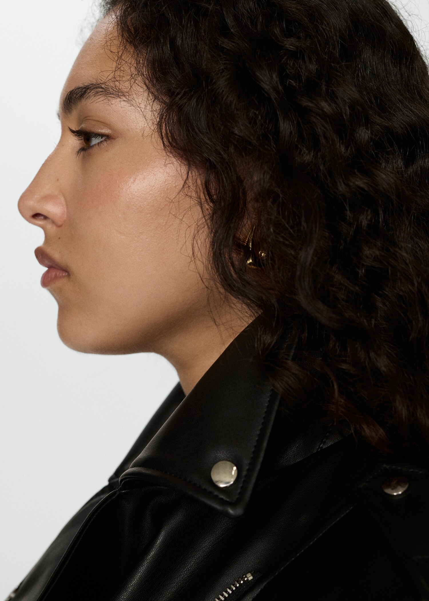 Leather-effect biker jacket - Details of the article 4