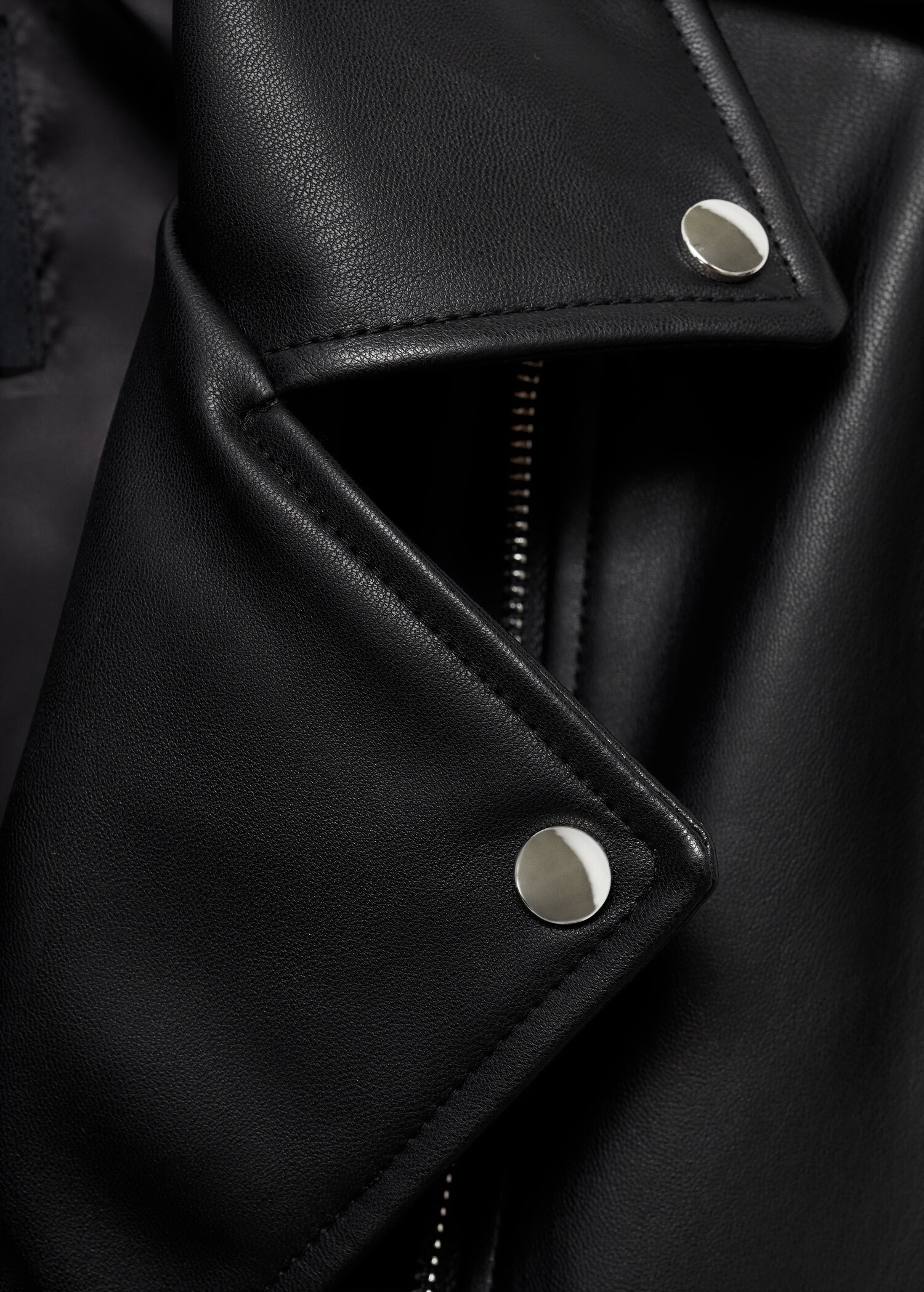 Leather-effect biker jacket - Details of the article 8