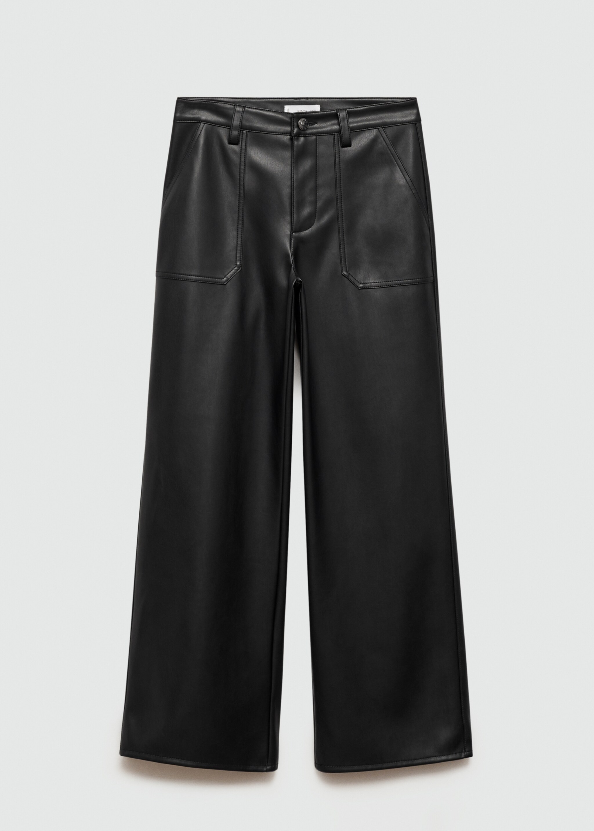 Pantalón efecto piel - Artículo sin modelo, Negro. Ref: 77064058-00.