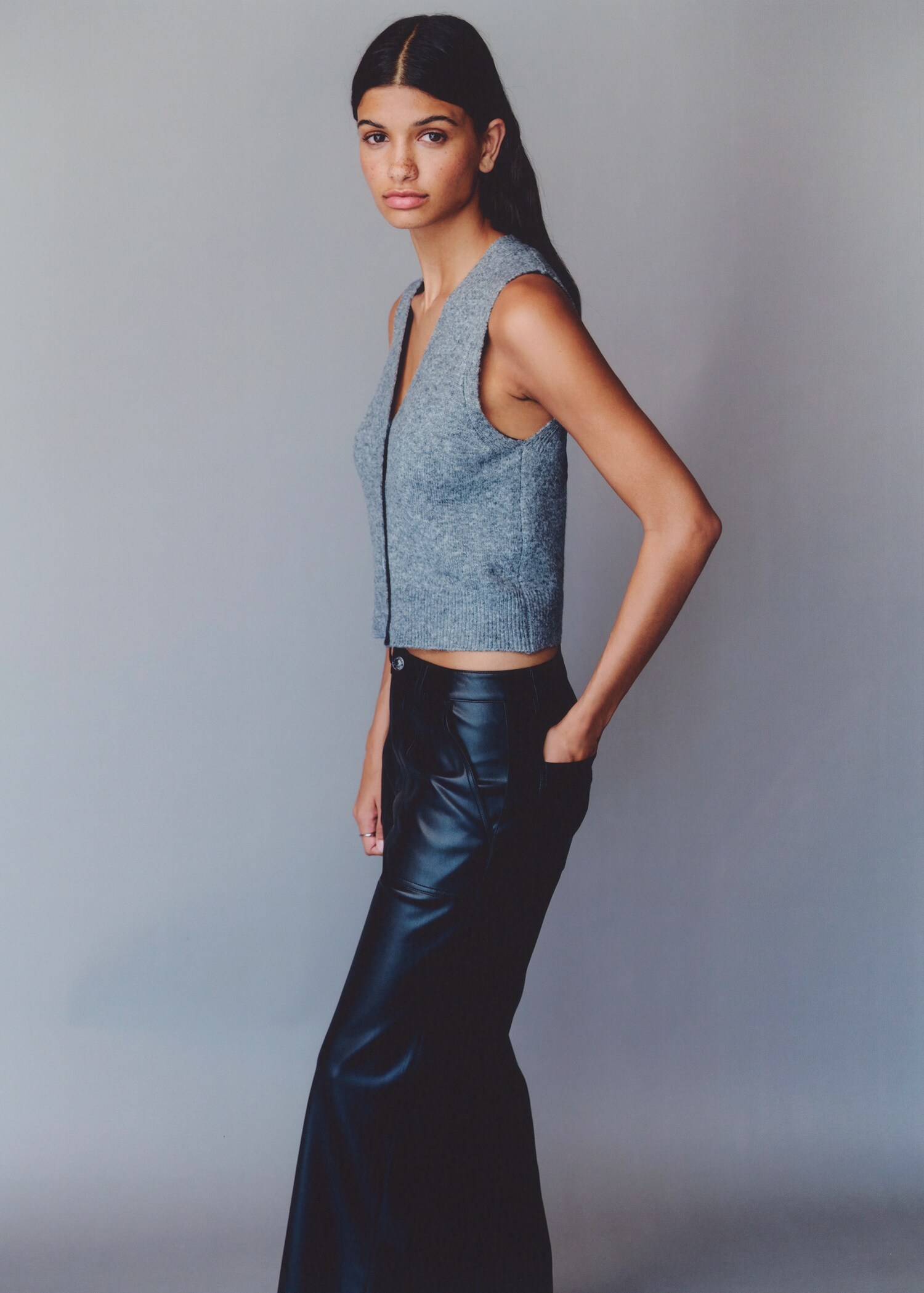 Pantalón efecto piel - Detalle del artículo 5