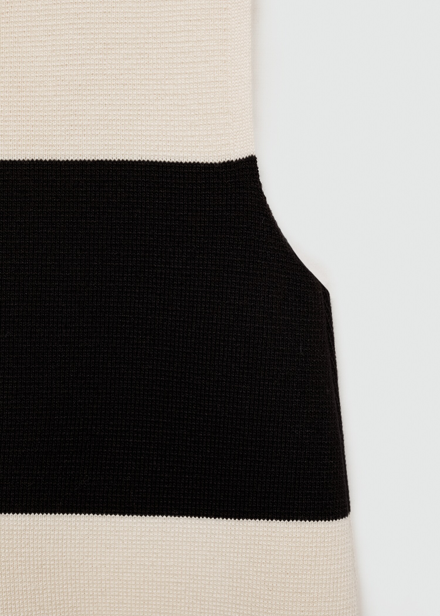 Vestito corto maglia righe - Dettaglio dell'articolo 0
