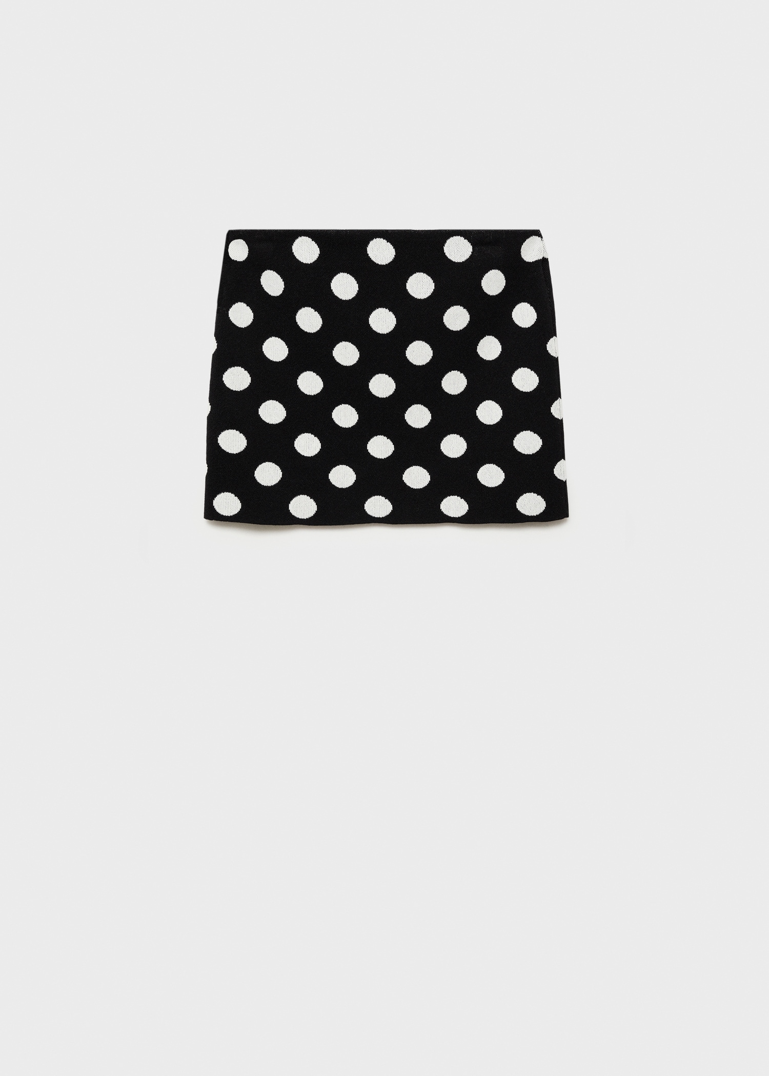 Polka-dot knitted skirt Women MANGO OUTLET USA