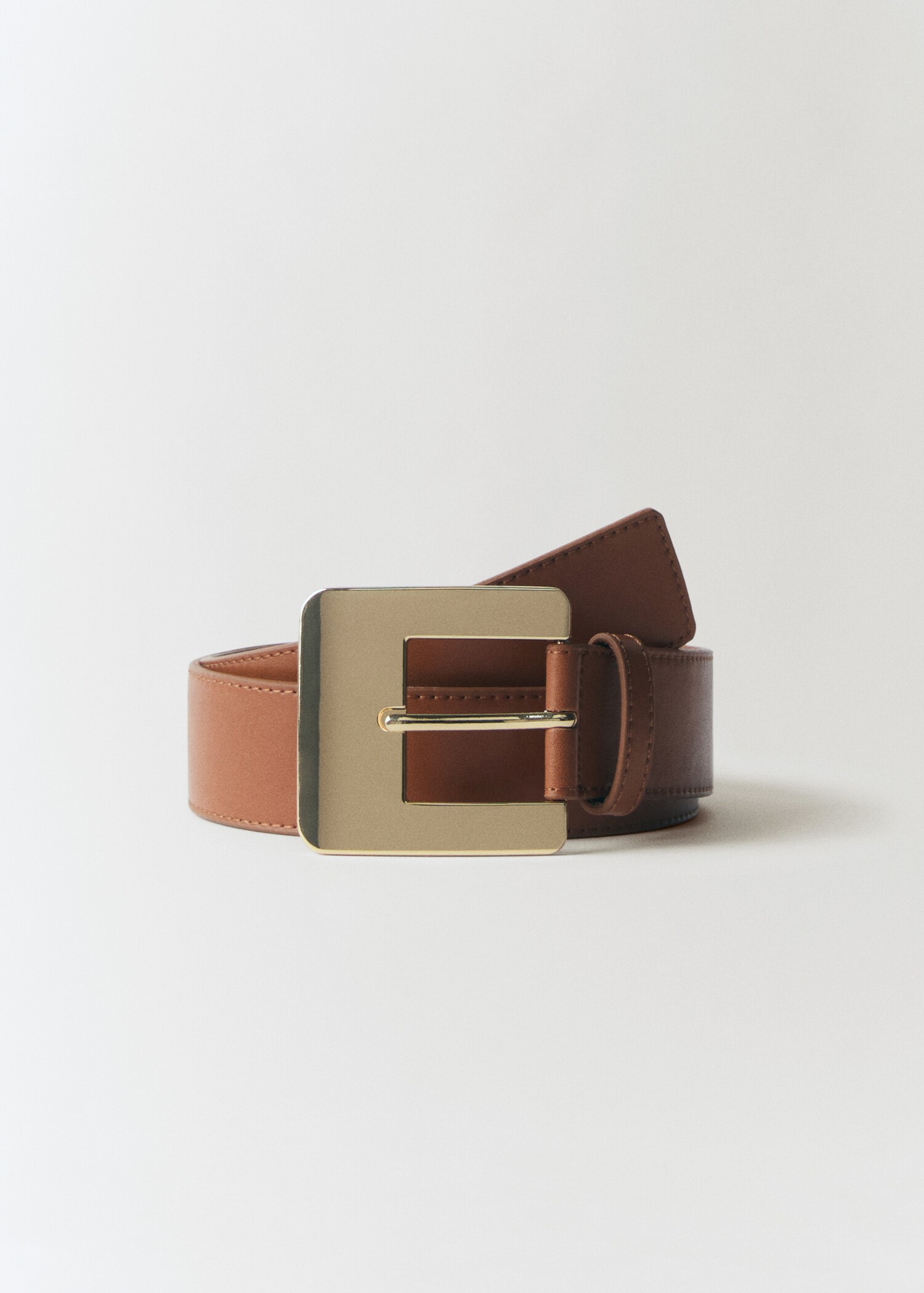 Maxi buckle leather belt - Article without model