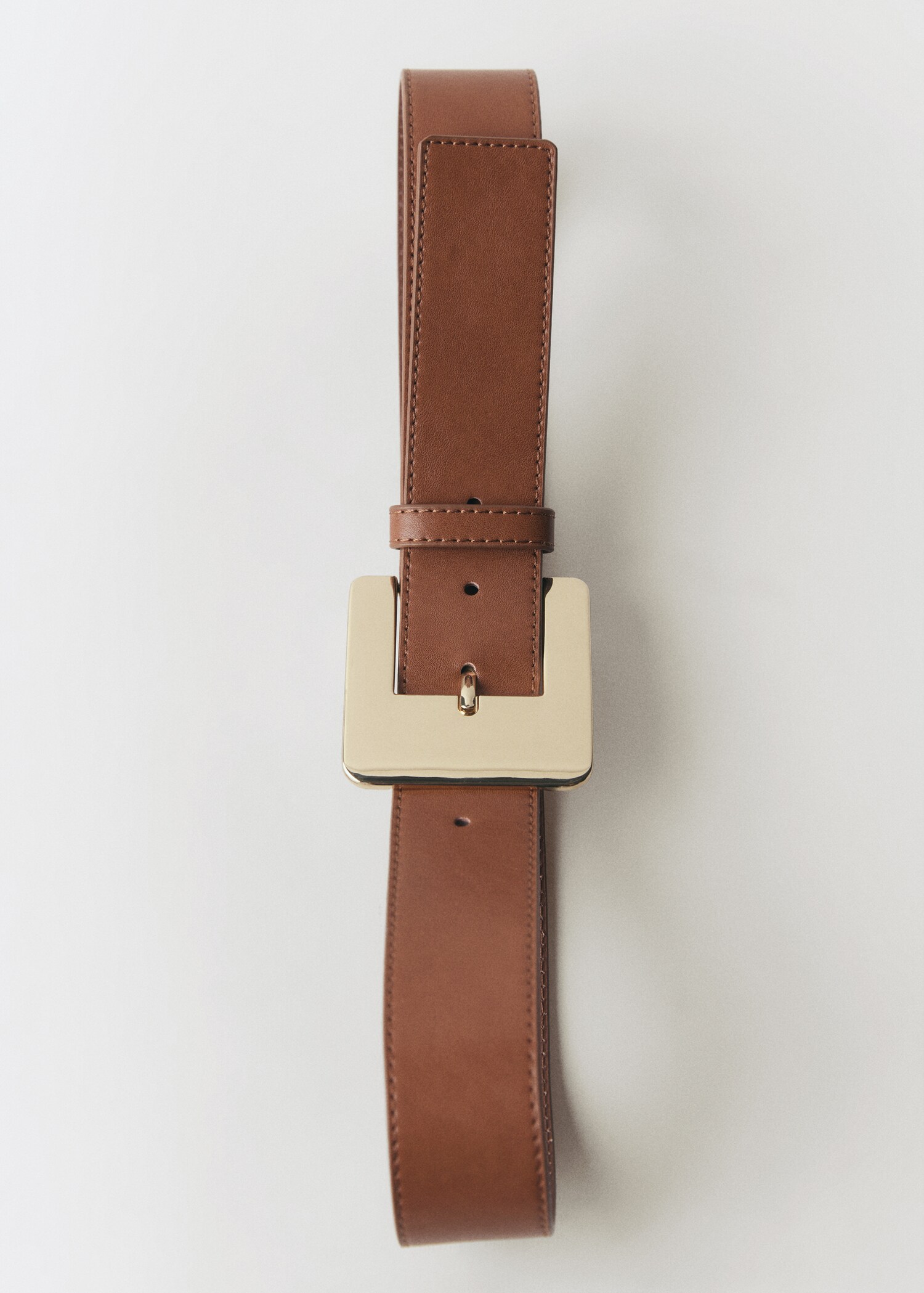Maxi buckle leather belt - Details of the article 2