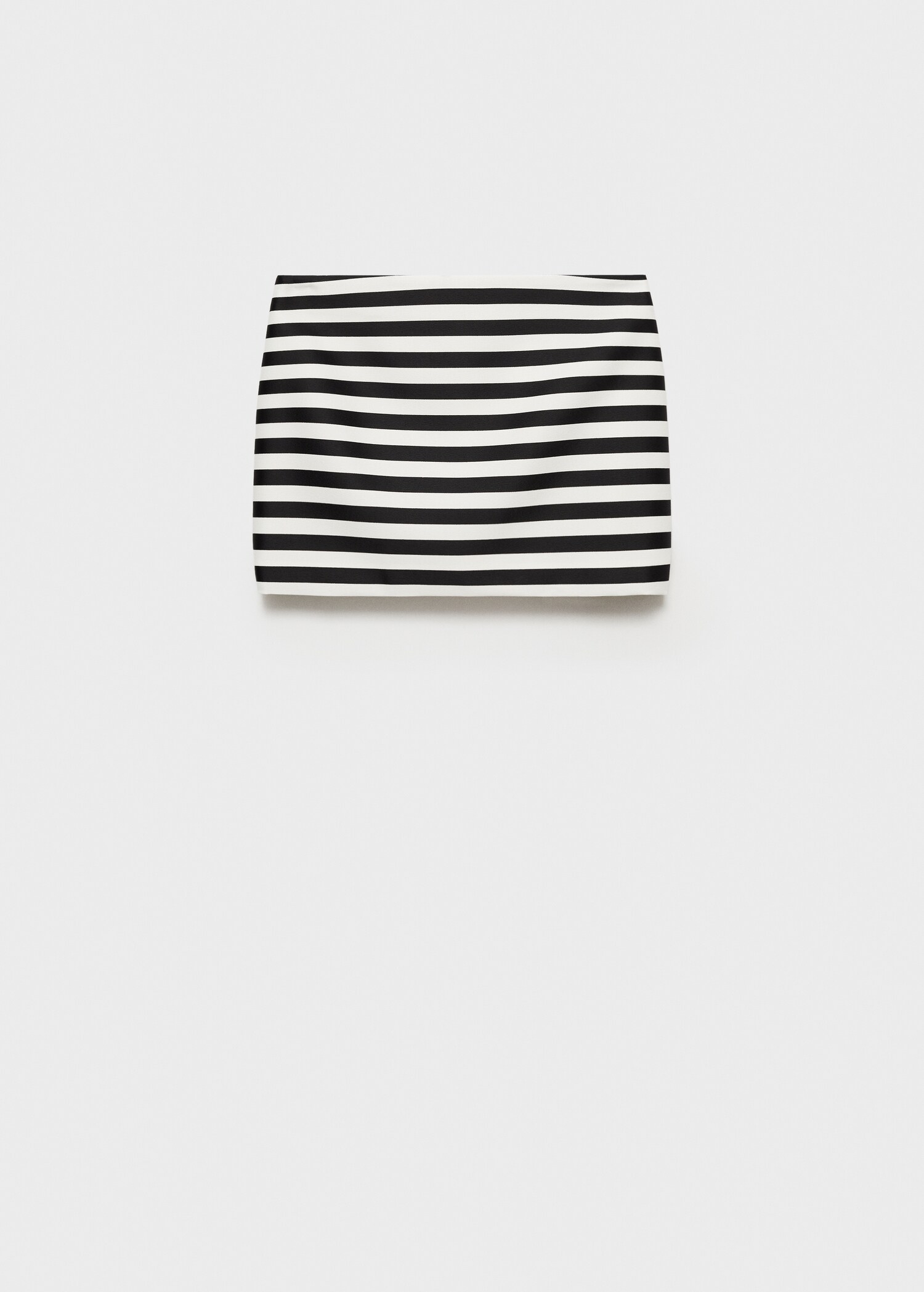 Striped knitted mini-skirt - Article without model