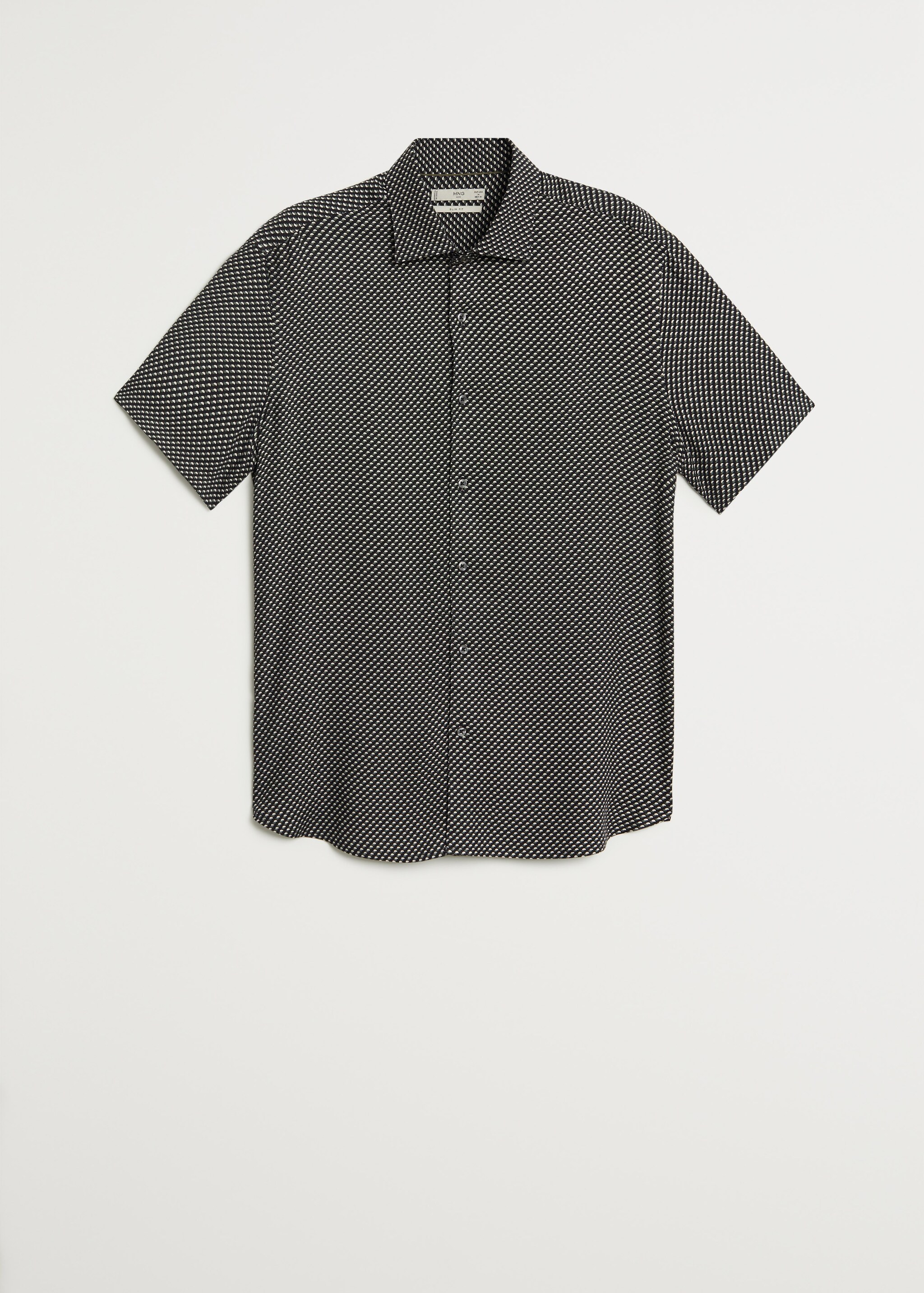 Printed flowy slim-fit shirt - Article without model