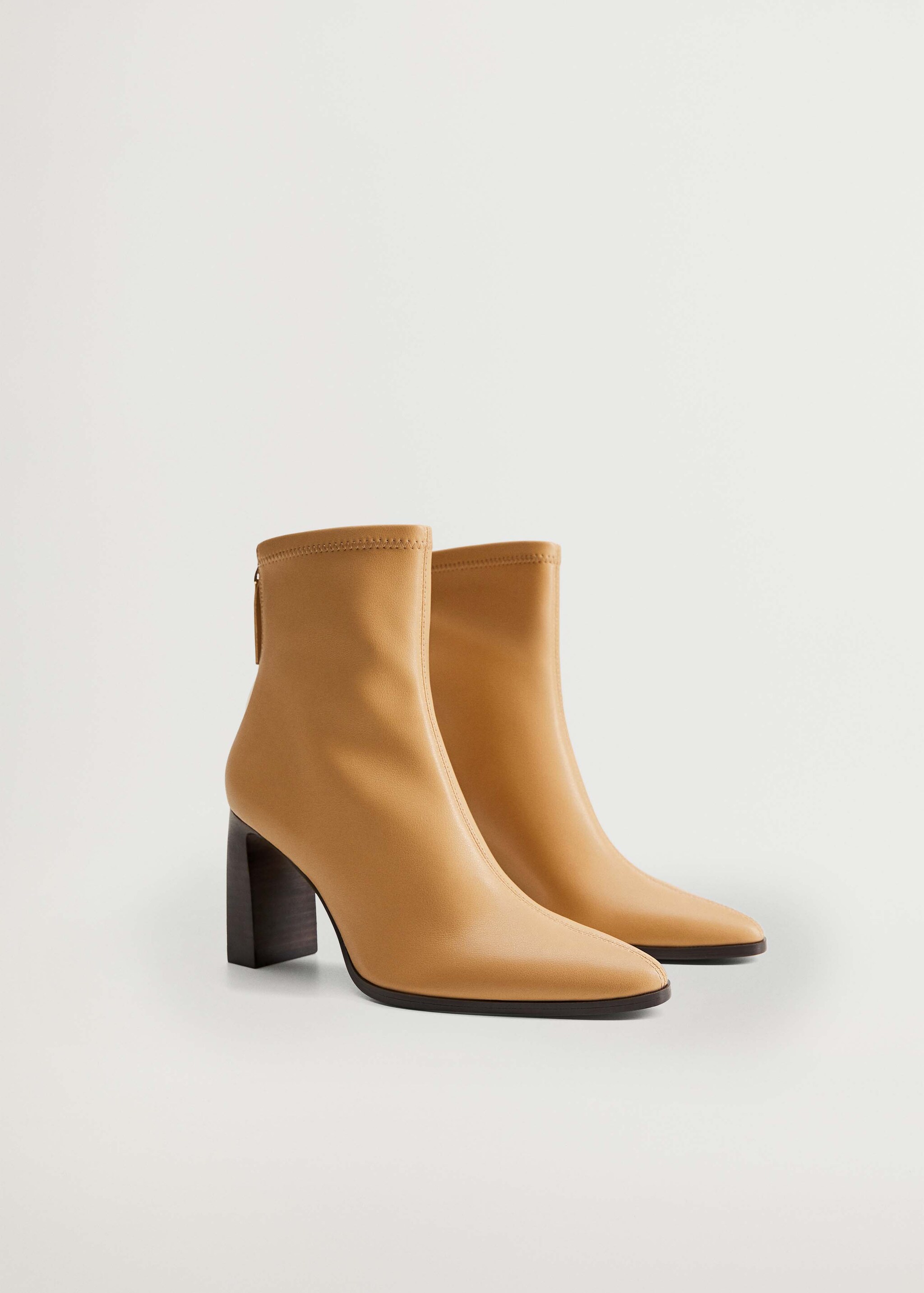 Elastic heeled ankle boot - Medium plane