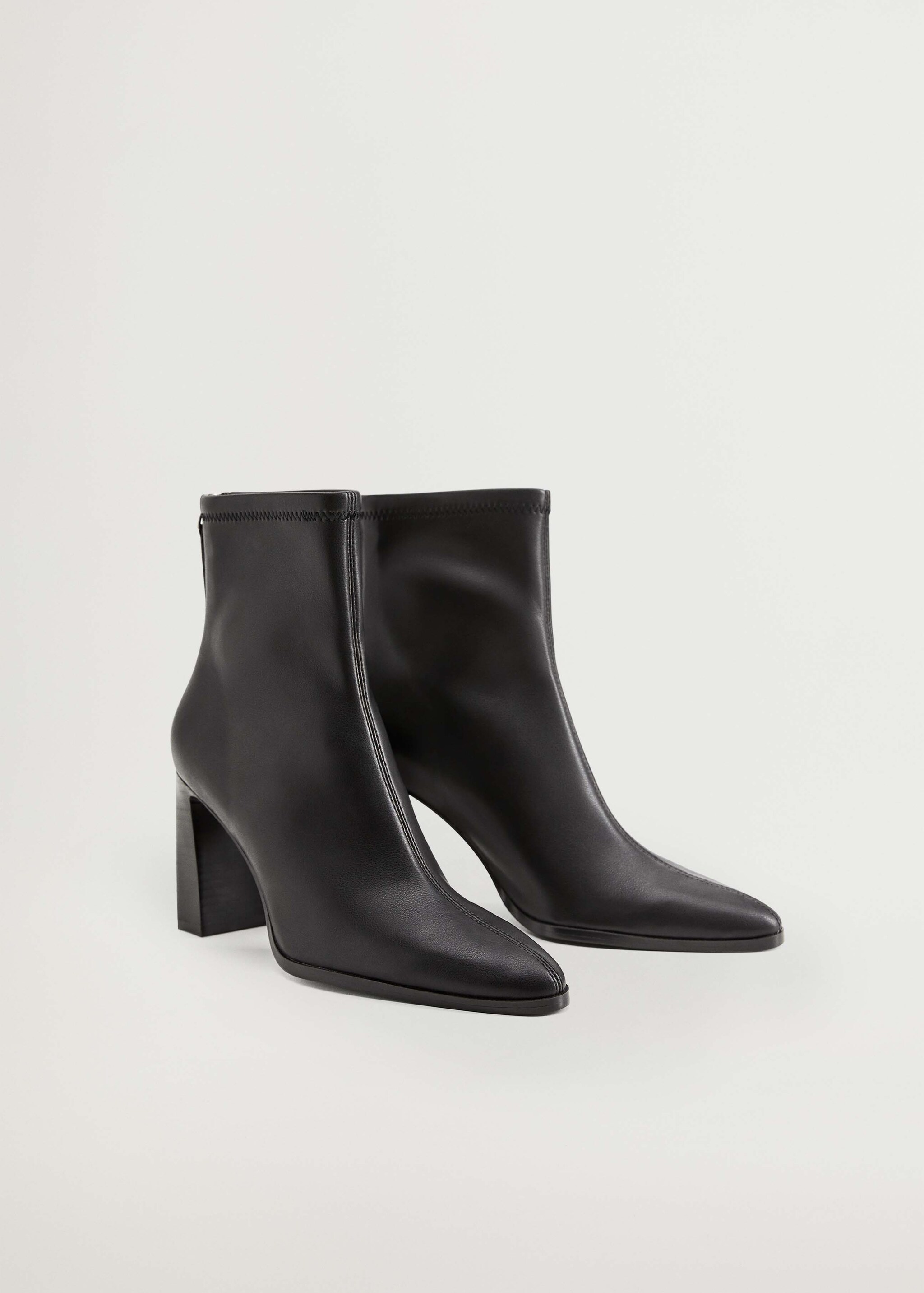 Elastic heeled ankle boot - Medium plane