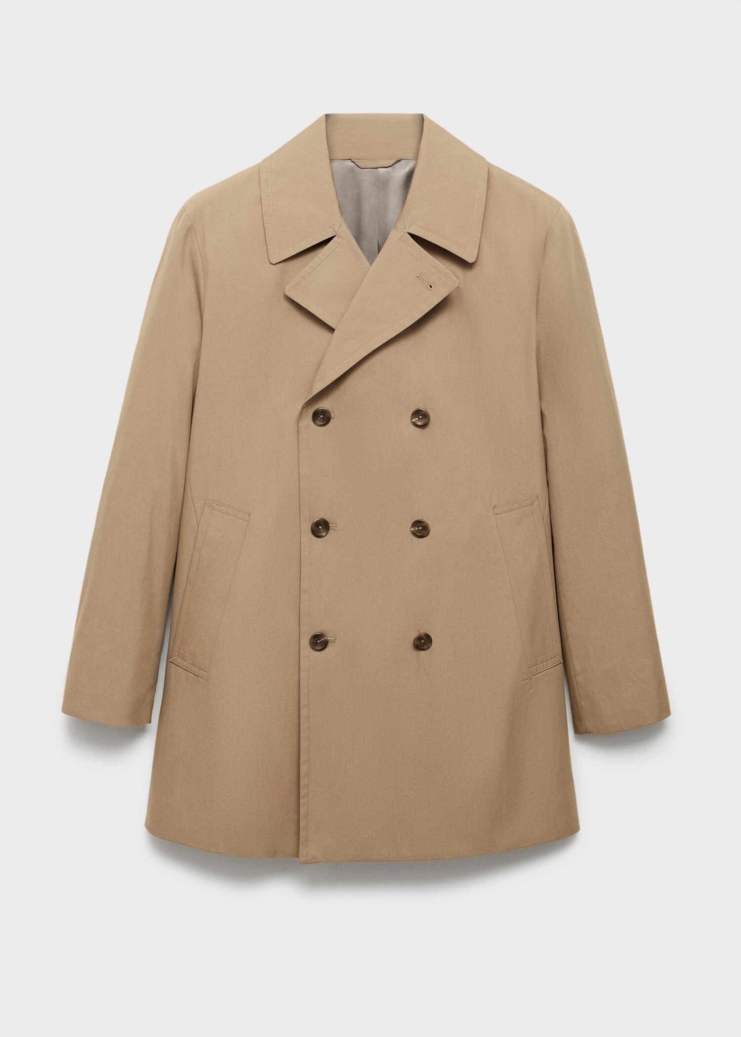Short cotton trench coat - Article without model