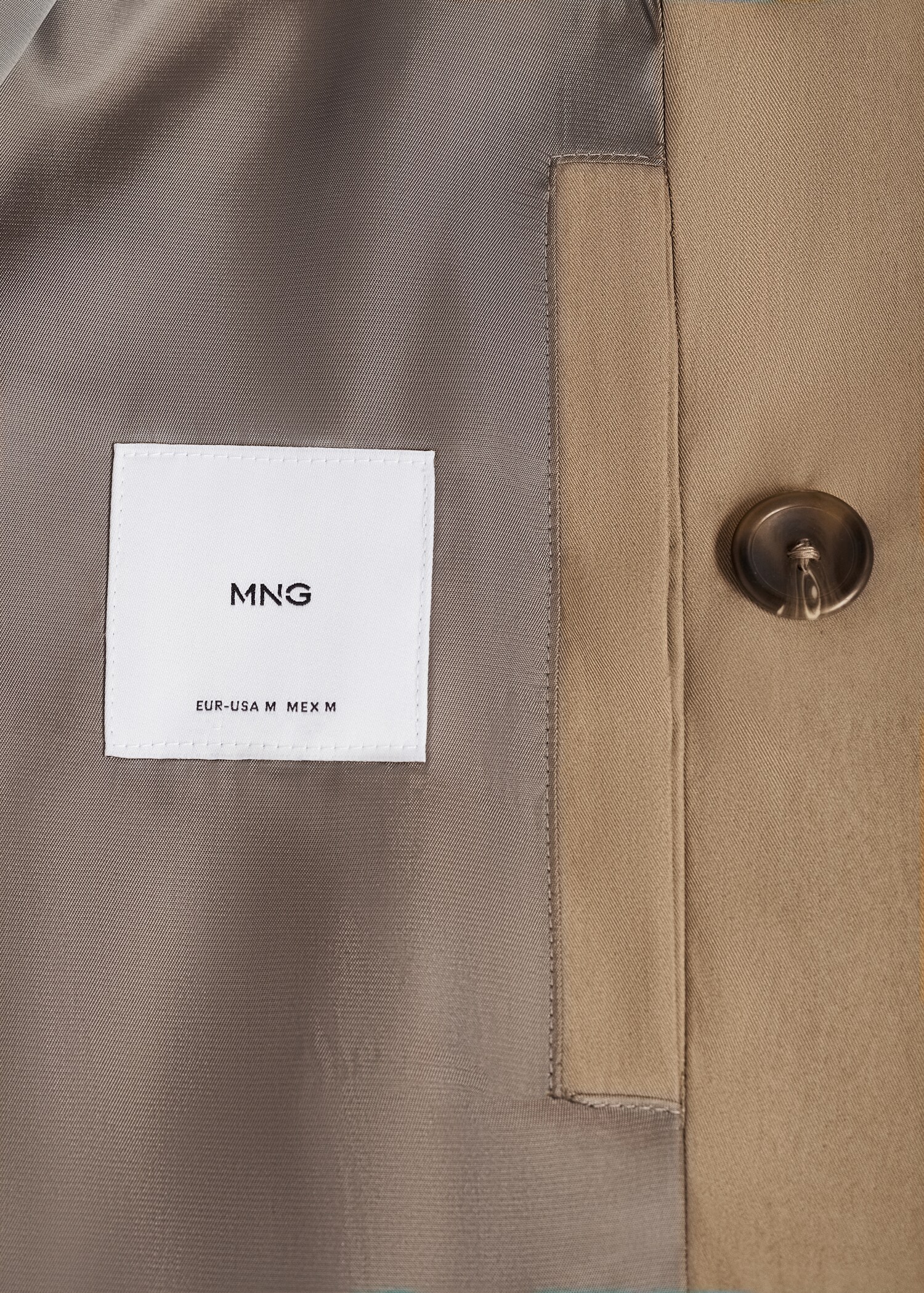 Short cotton trench coat - Details of the article 0
