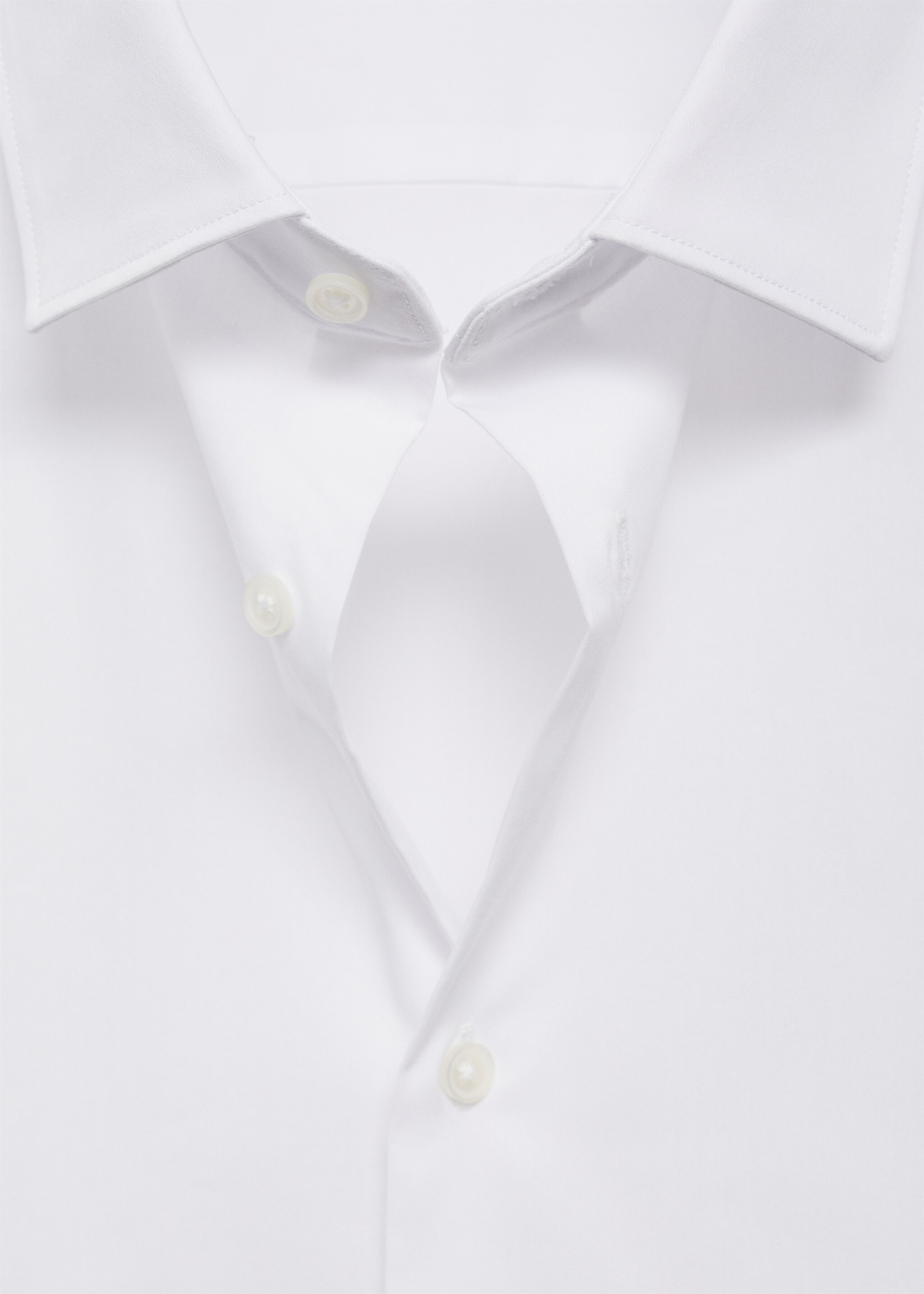 Cămașă regular fit din bumbac stretch - Detaliu al articolului 8, Alb. Ref: 77064436-00.