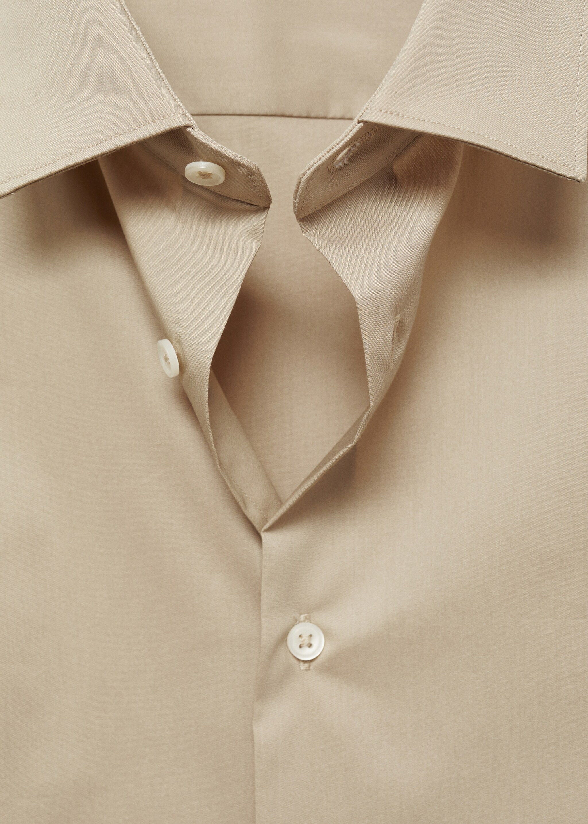 Camicia regular-fit cotone stretch - Dettaglio dell'articolo 8, Grigio chiaro/pastello. Ref: 77064436-00.