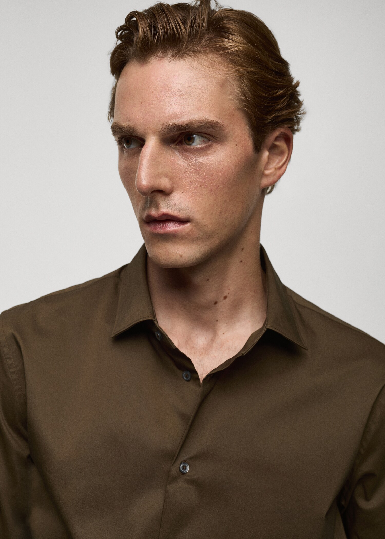 Camisa regular fit cotó stretch - Detall de l'article 1