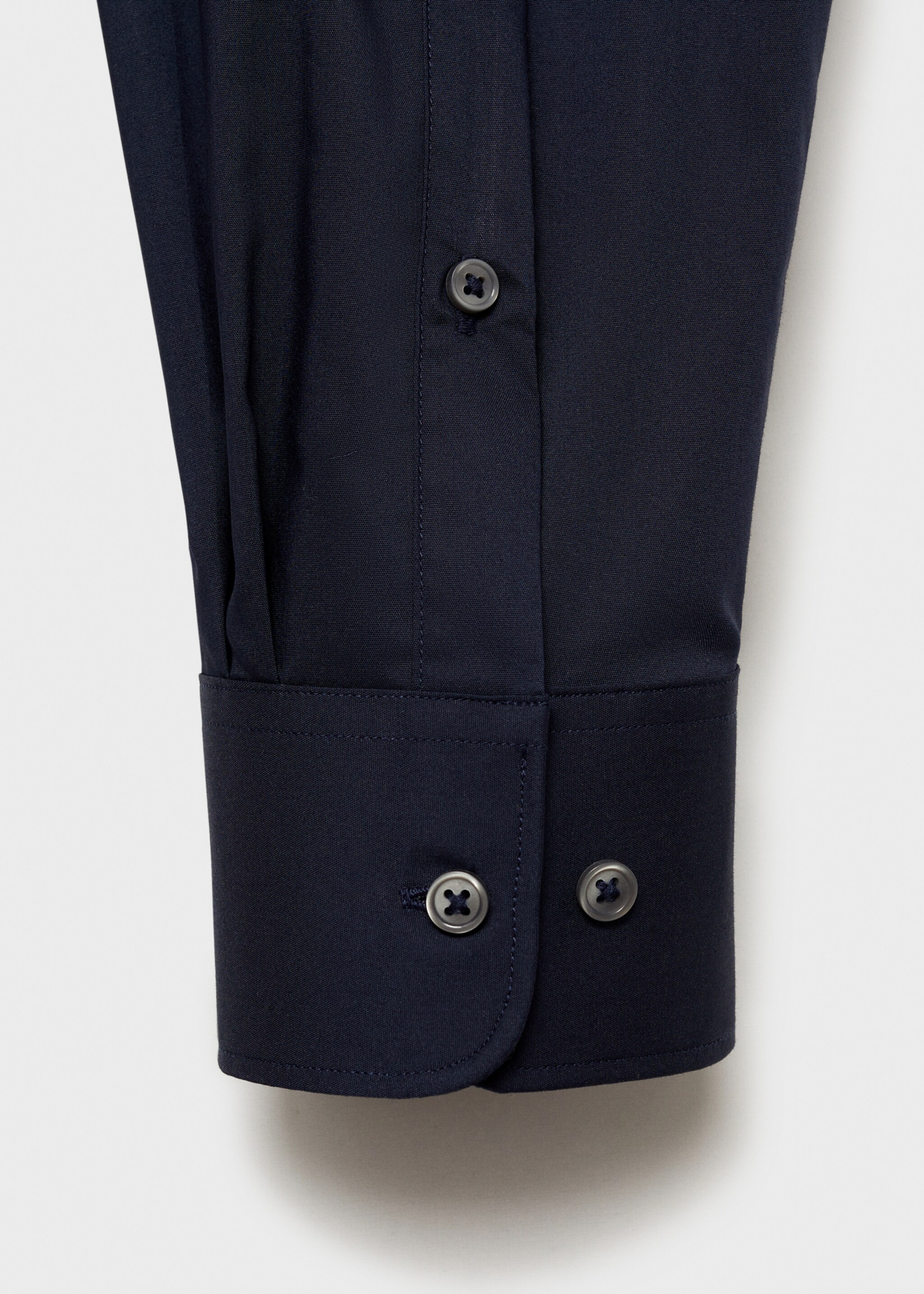 Cămașă regular fit din bumbac stretch - Detaliu al articolului 0, Bleumarin închis. Ref: 77064436-00.