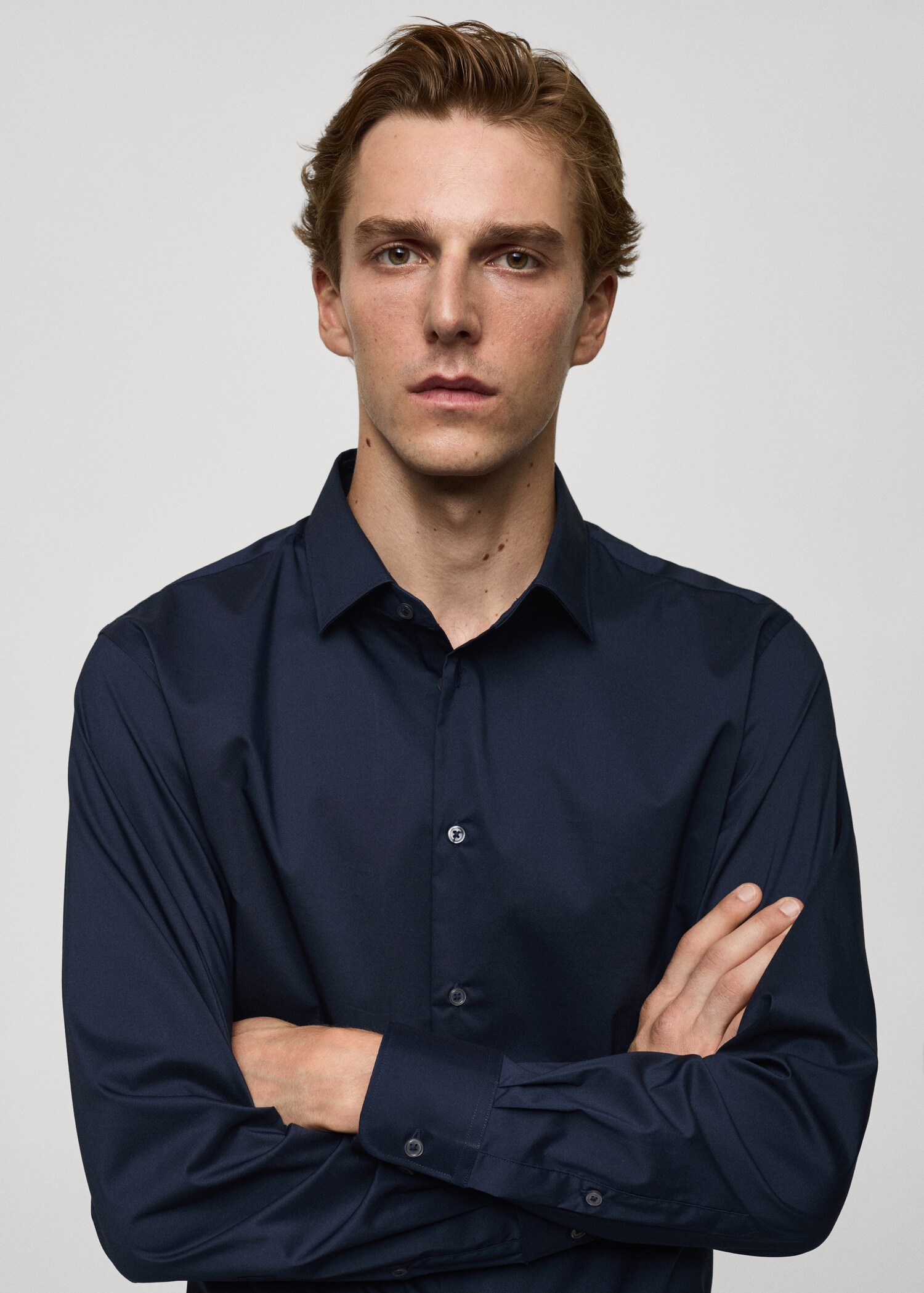 Camisa regular fit cotó stretch - Detall de l'article 1