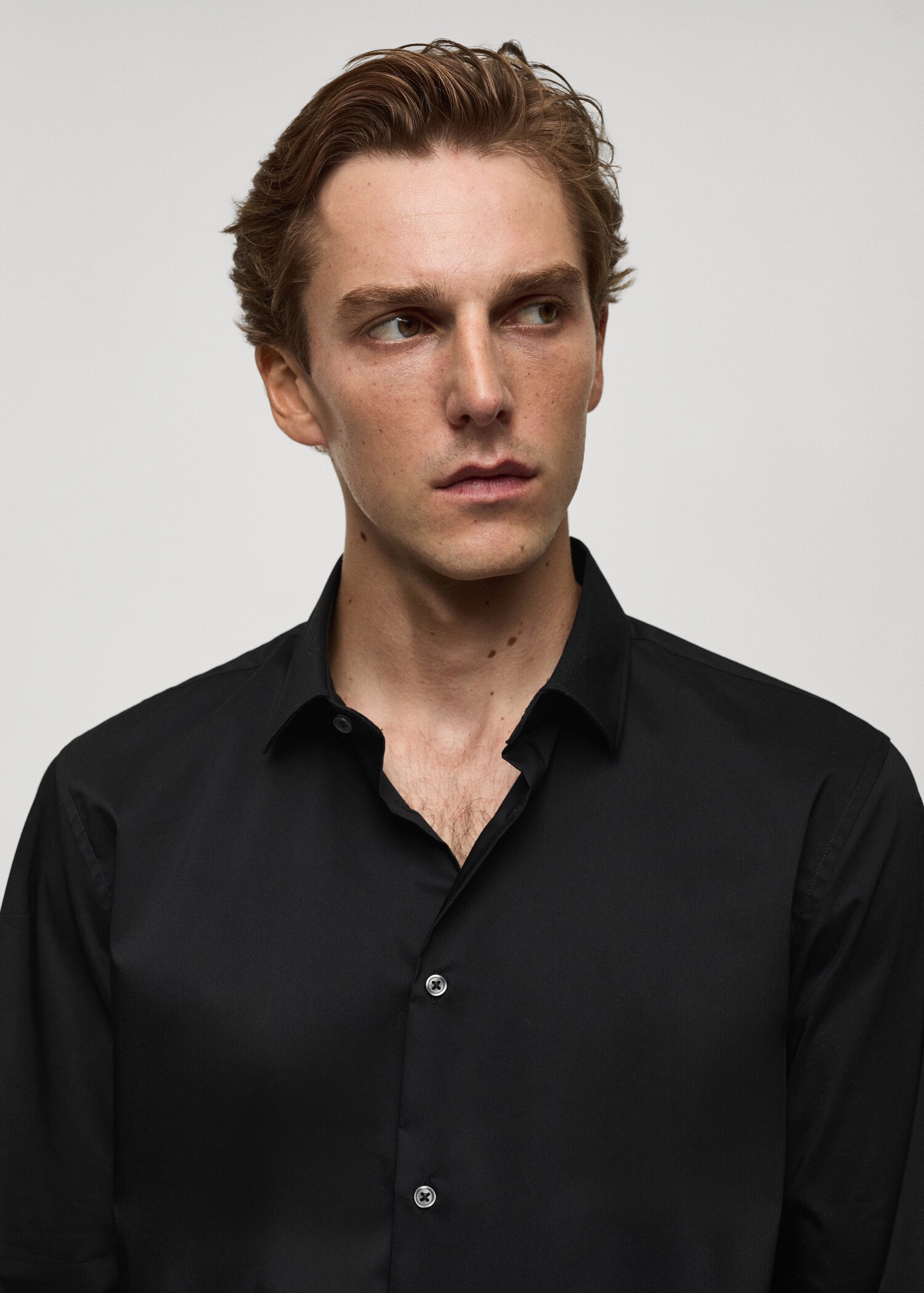 Camisa regular fit cotó stretch - Detall de l'article 1
