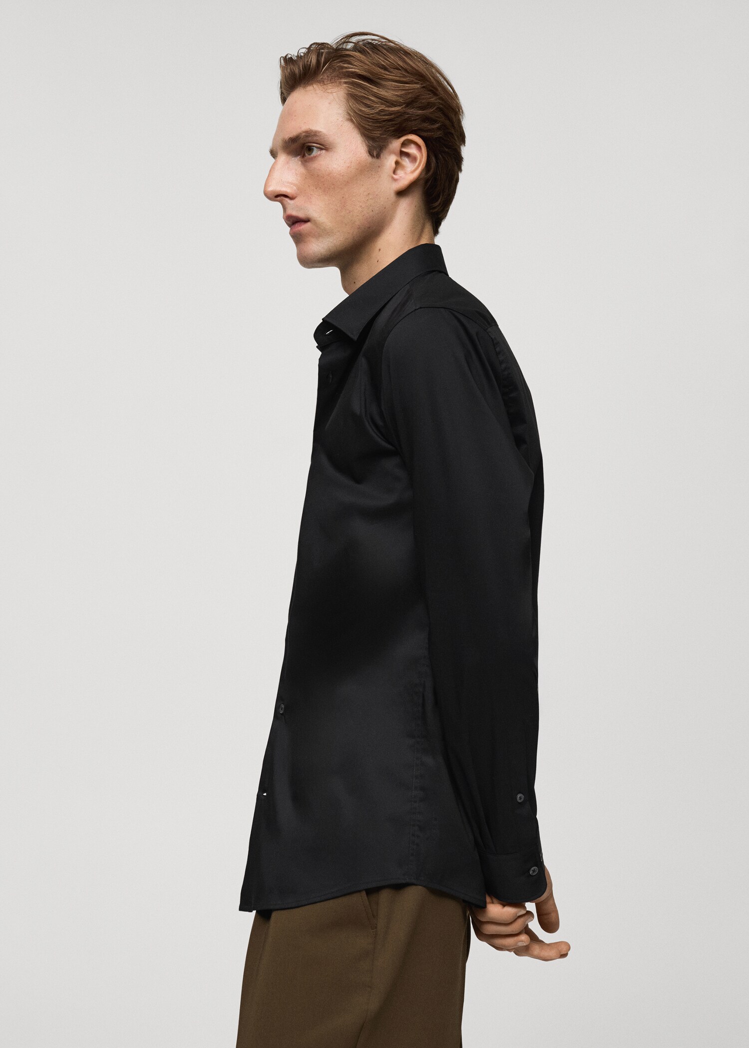 Camisa regular fit cotó stretch - Detall de l'article 6