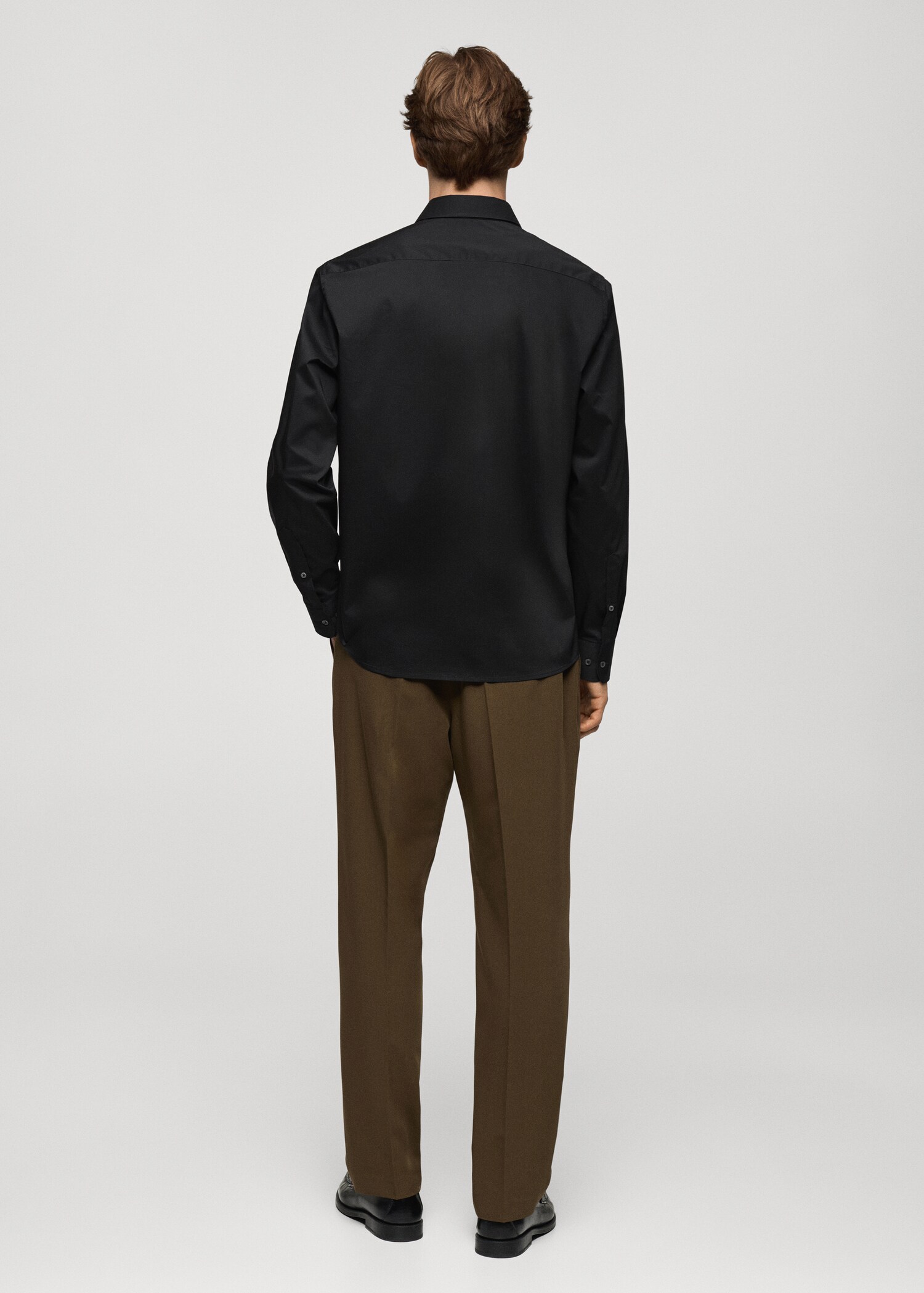 Camisa regular fit cotó stretch - Revers de l'article