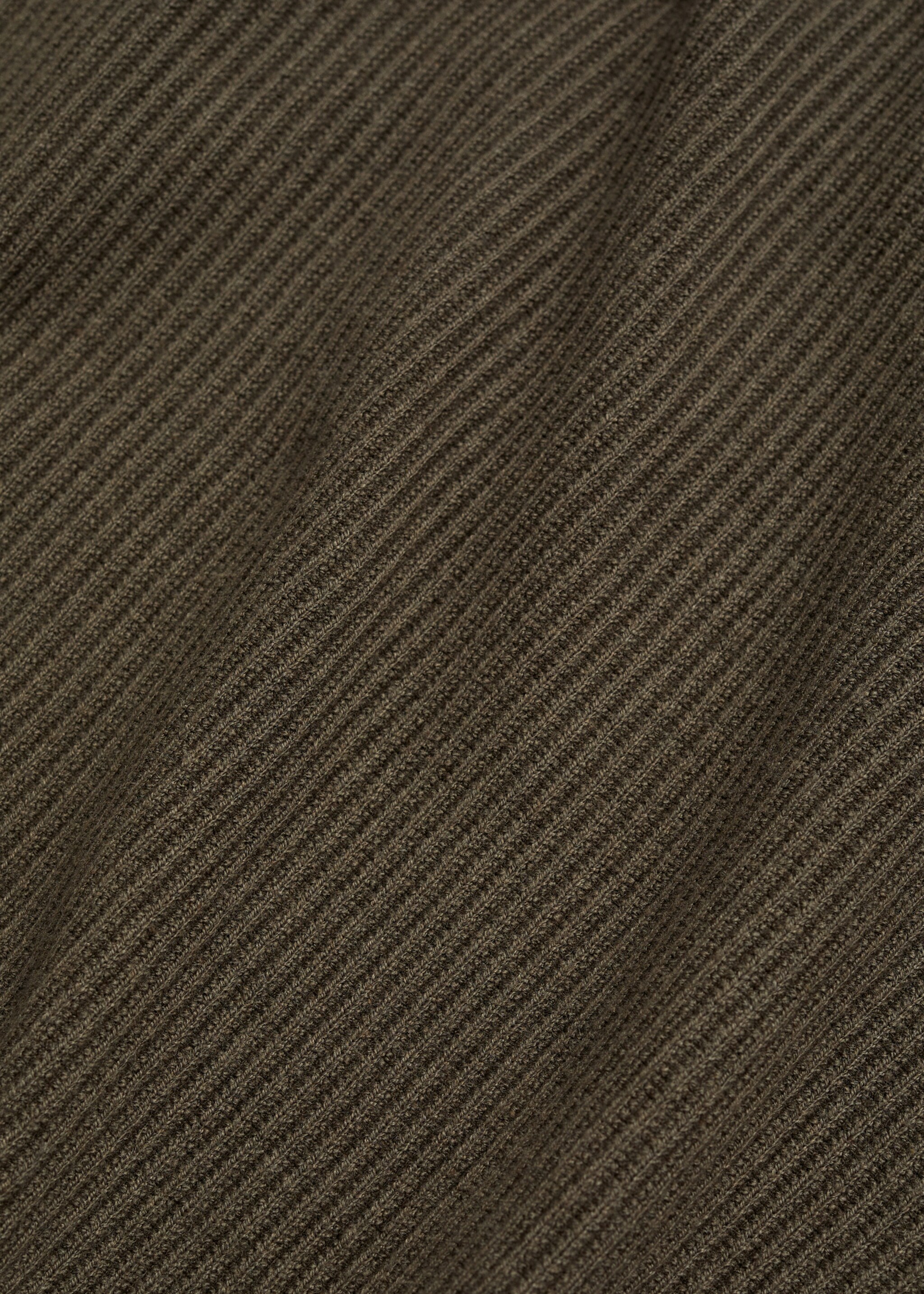 Pullover maglia cotone coste - Dettaglio dell'articolo 0, Kaki. Ref: 77064443-00.
