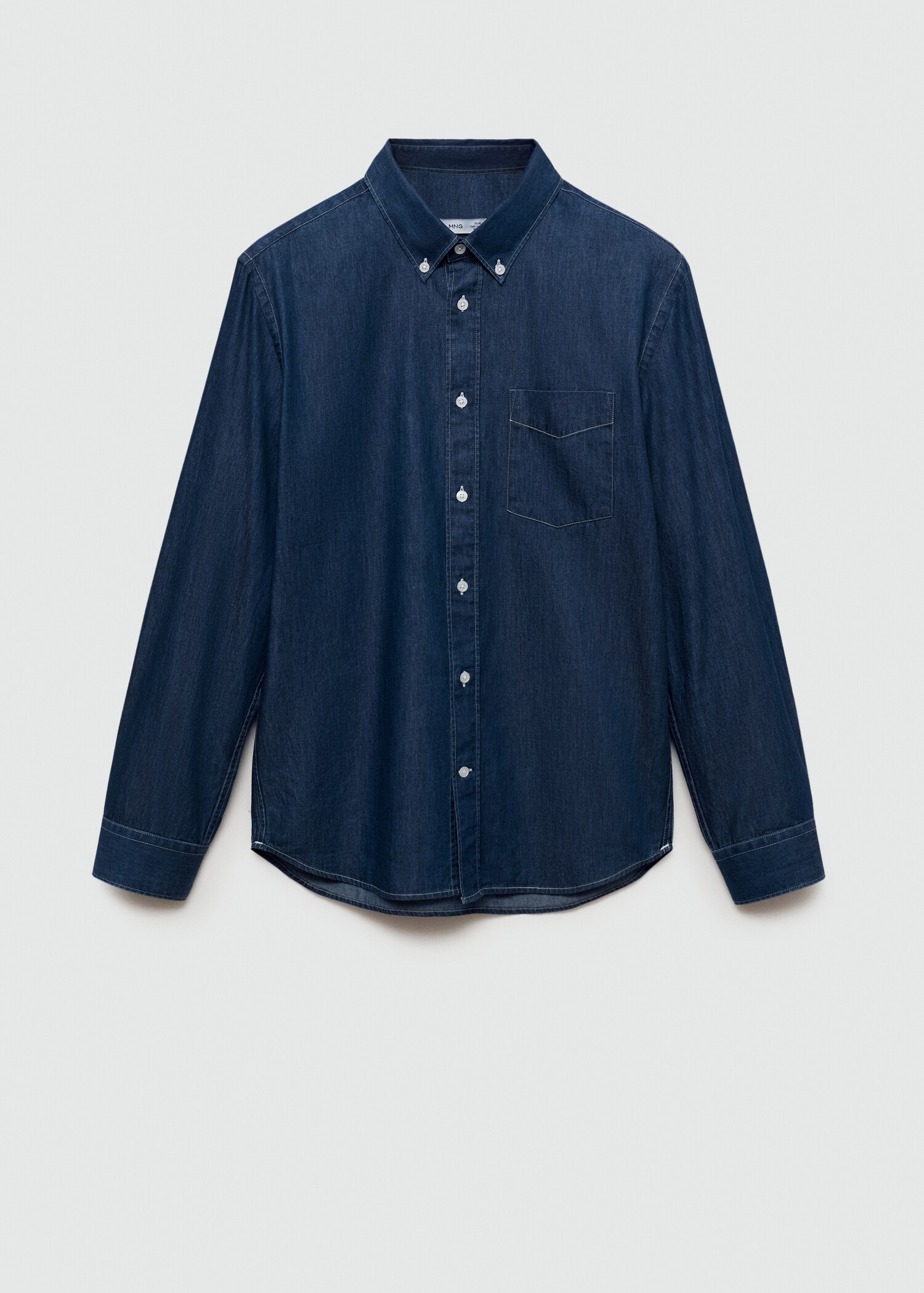 Regular-Fit-Hemd aus Baumwoll-Chambray - Artikel ohne Model