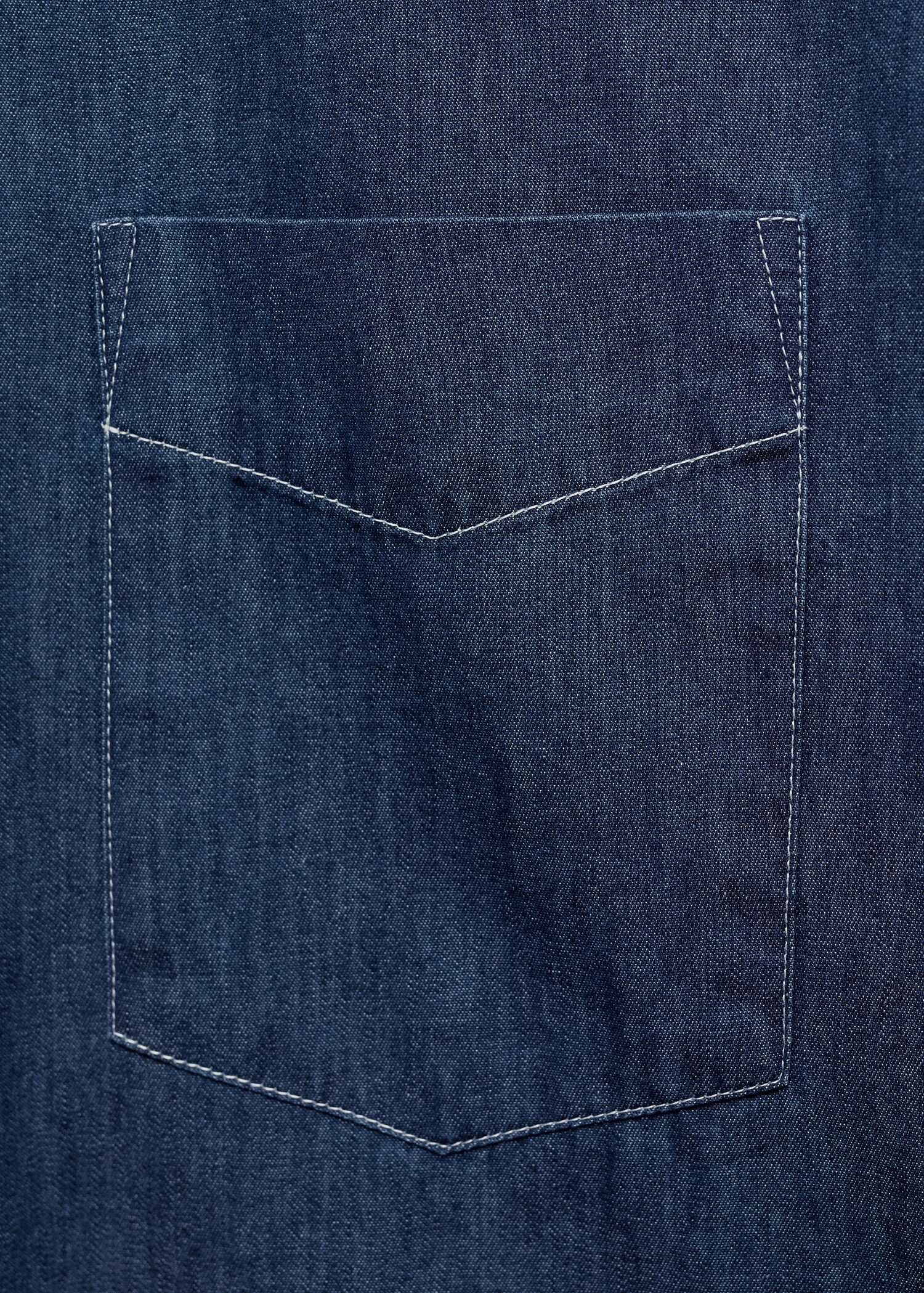 Regular-Fit-Hemd aus Baumwoll-Chambray - Detail des Artikels 0