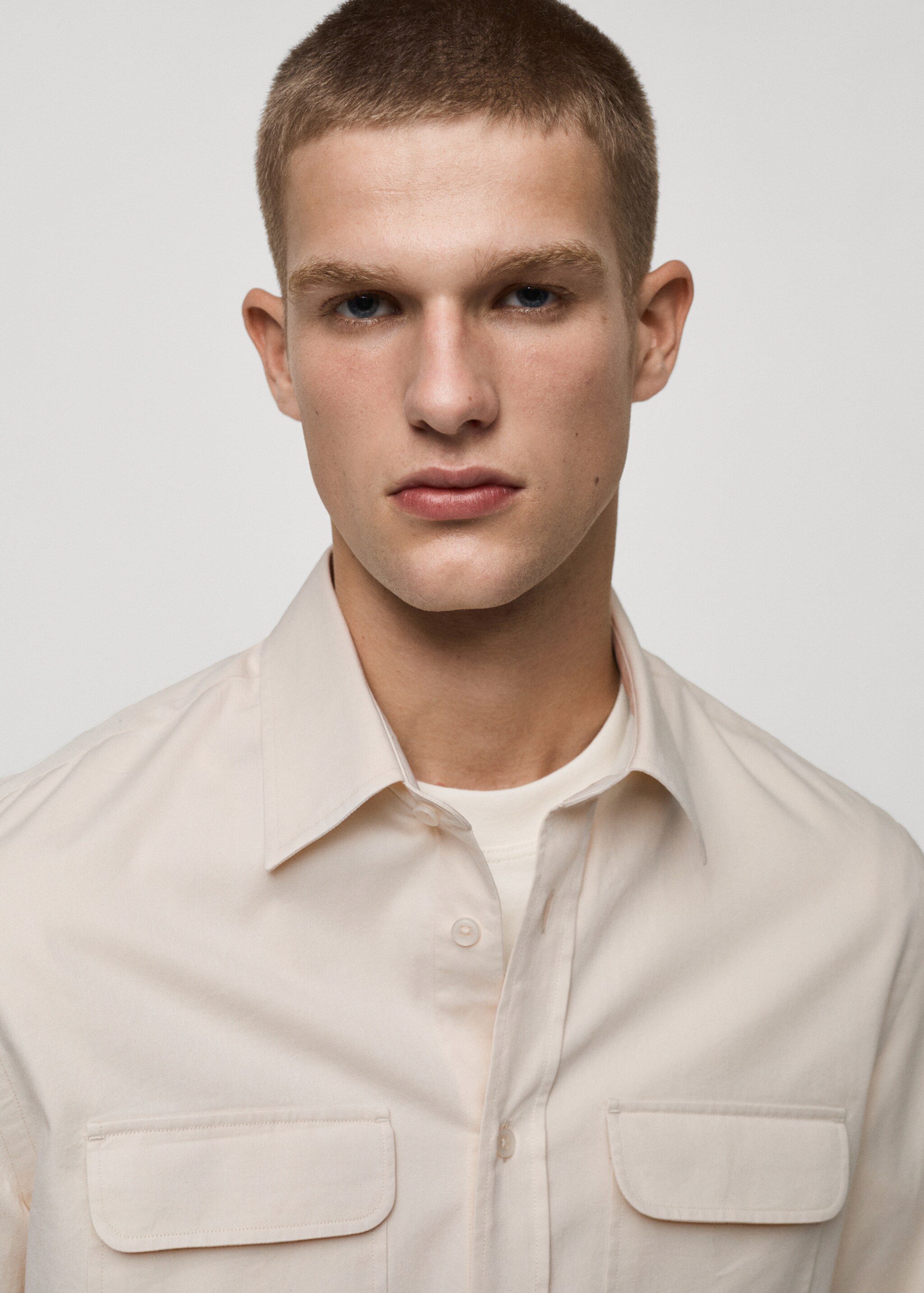 Sobrecamisa twill algodón bolsillos - Detalle del artículo 1