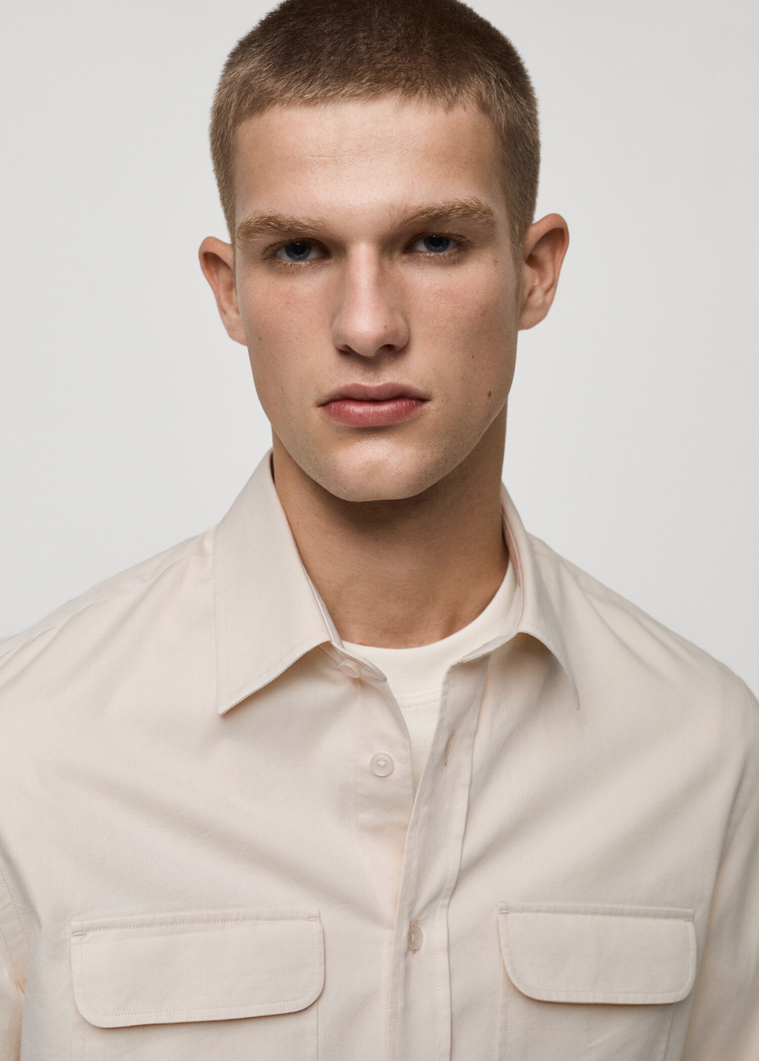 Sobrecamisa twill algodón bolsillos - Detalle del artículo 1