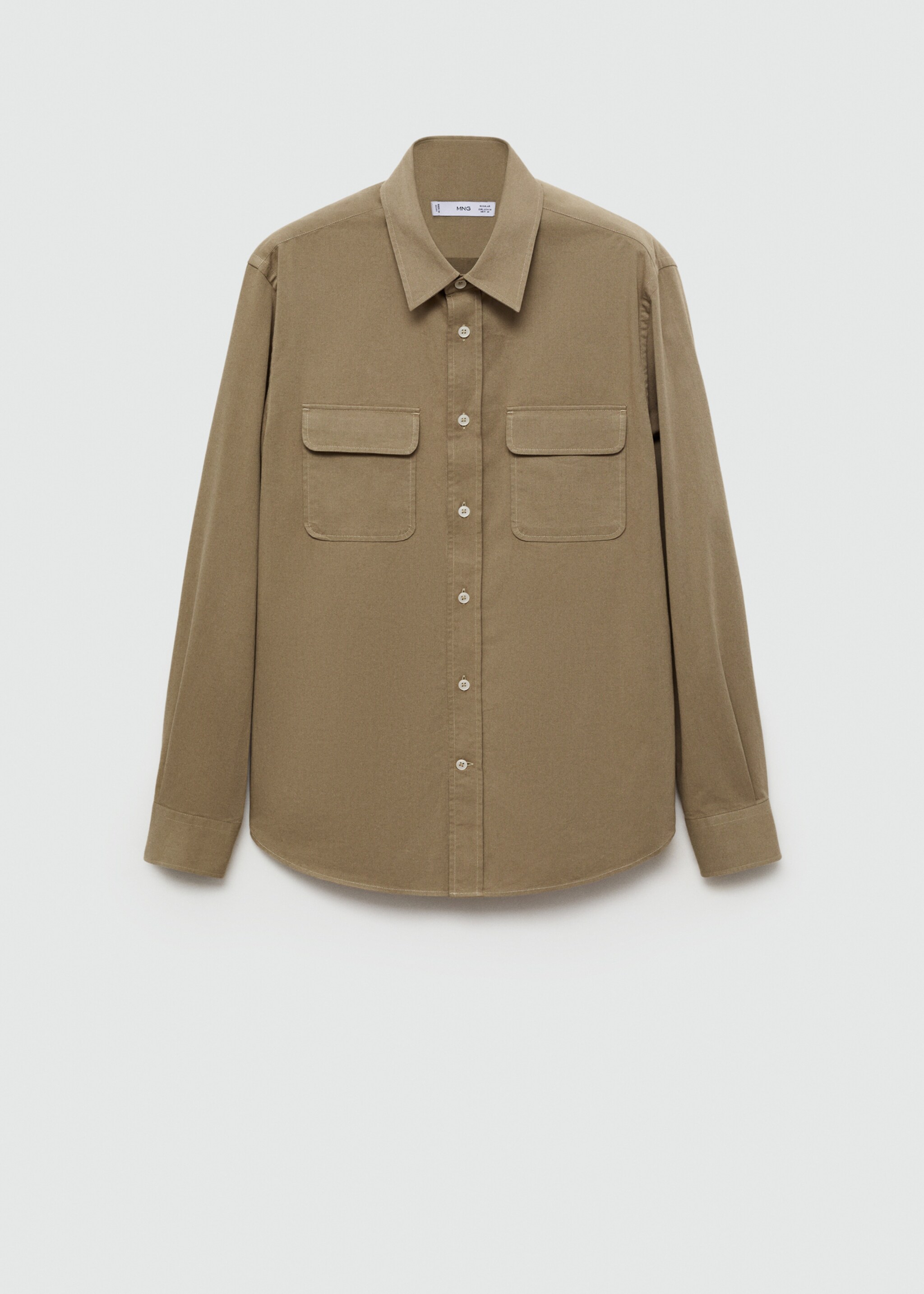 Sobrecamisa twill algodón bolsillos - Artículo sin modelo