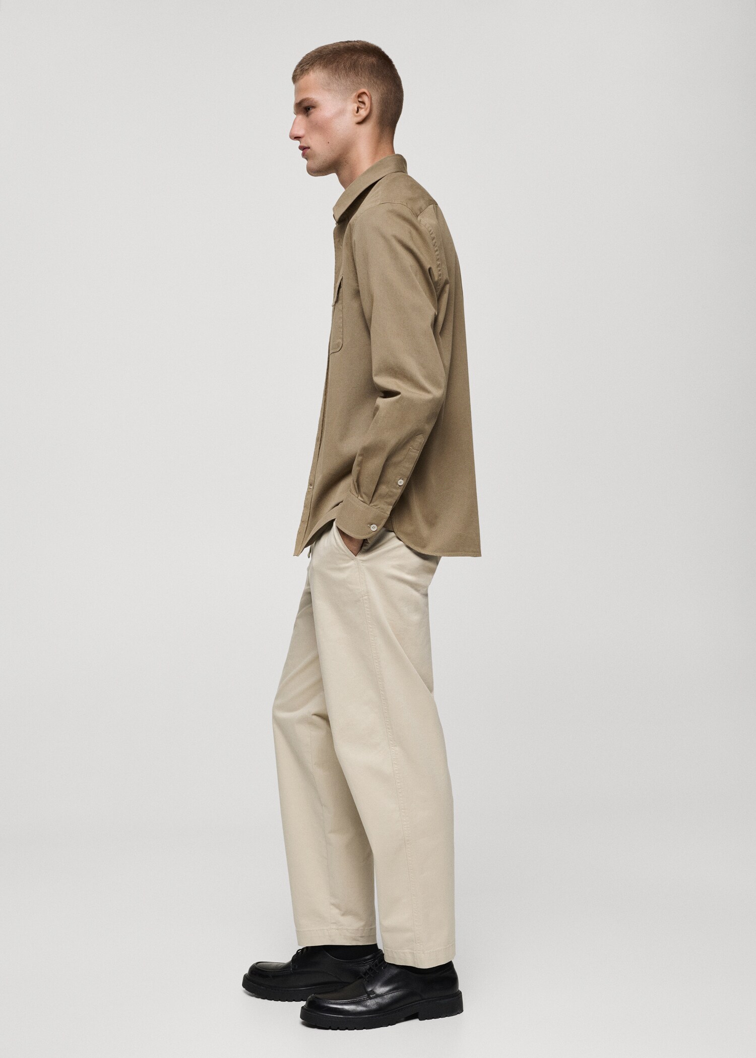 Sobrecamisa twill algodón bolsillos - Detalle del artículo 2
