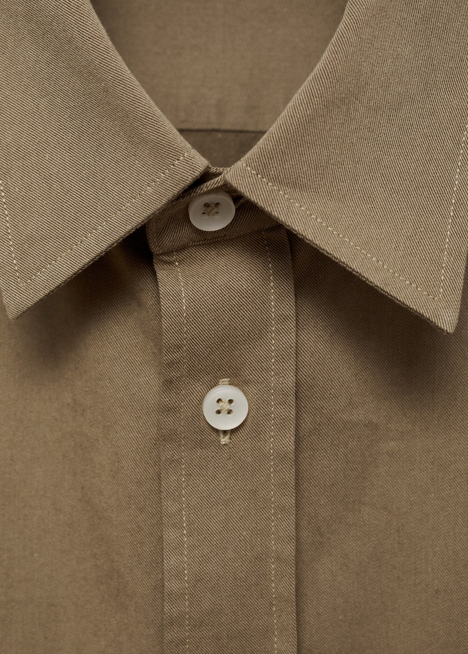 Sobrecamisa twill algodón bolsillos - Detalle del artículo 8