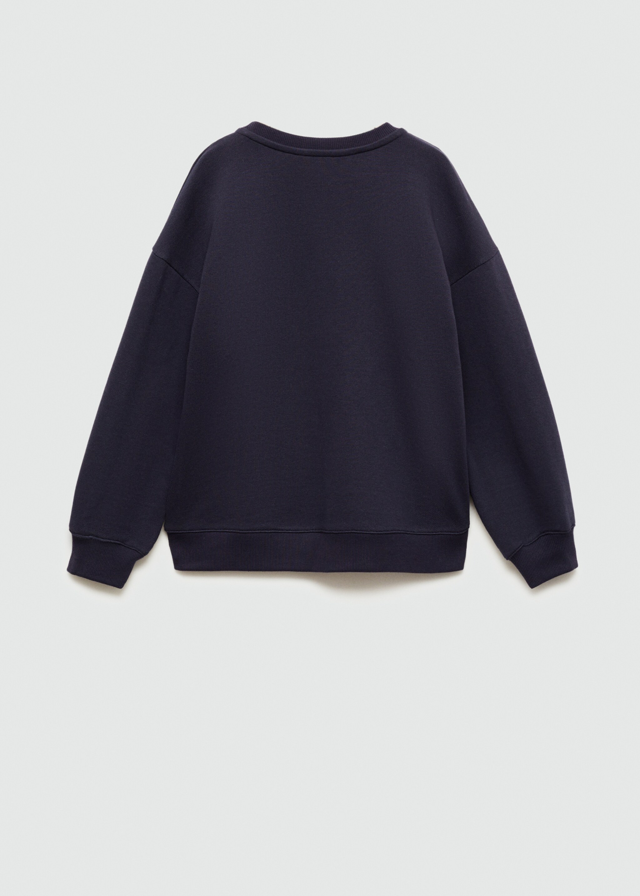 Texture details print sweatshirt - Reverse of the article