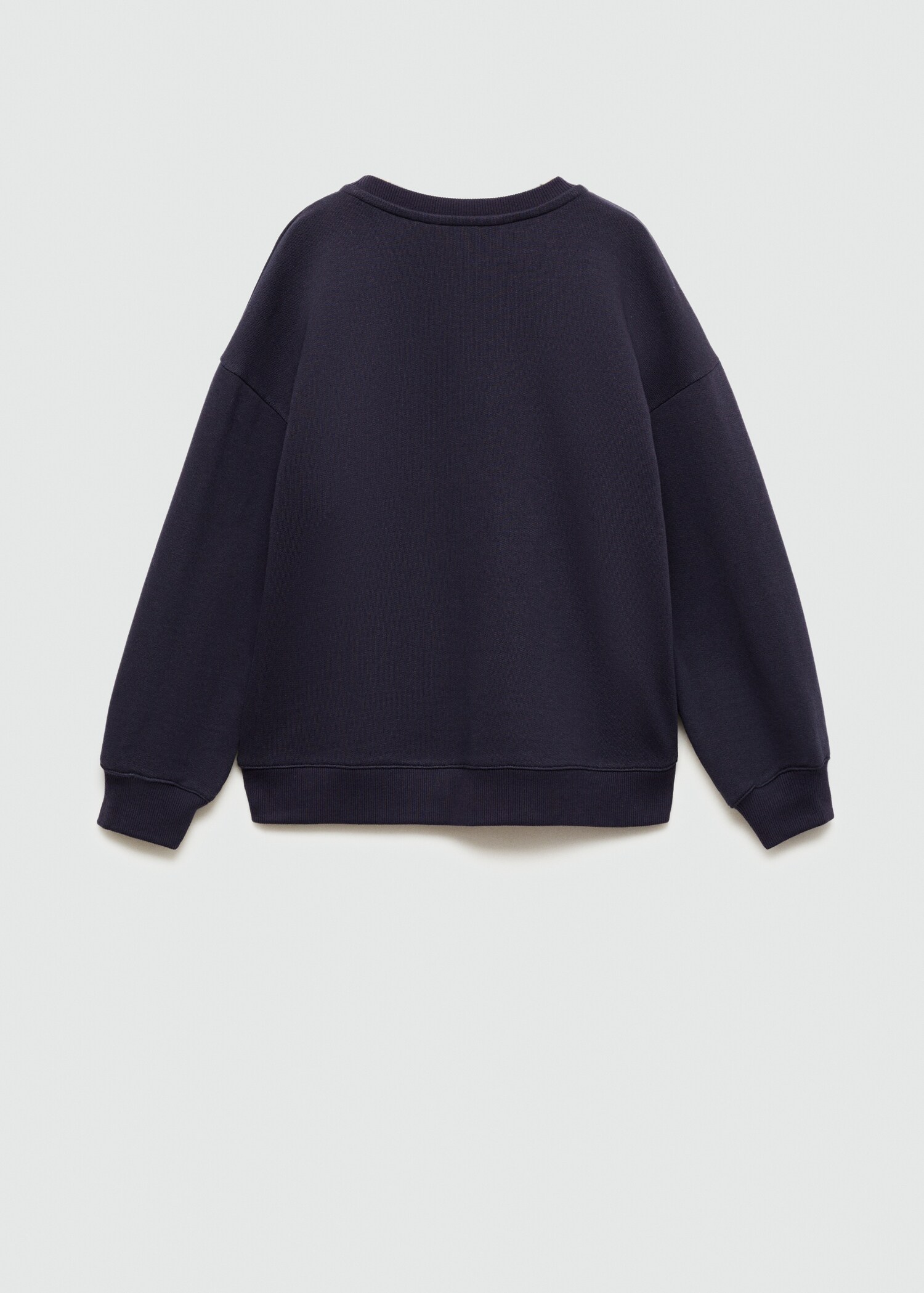 Texture details print sweatshirt - Reverse of the article