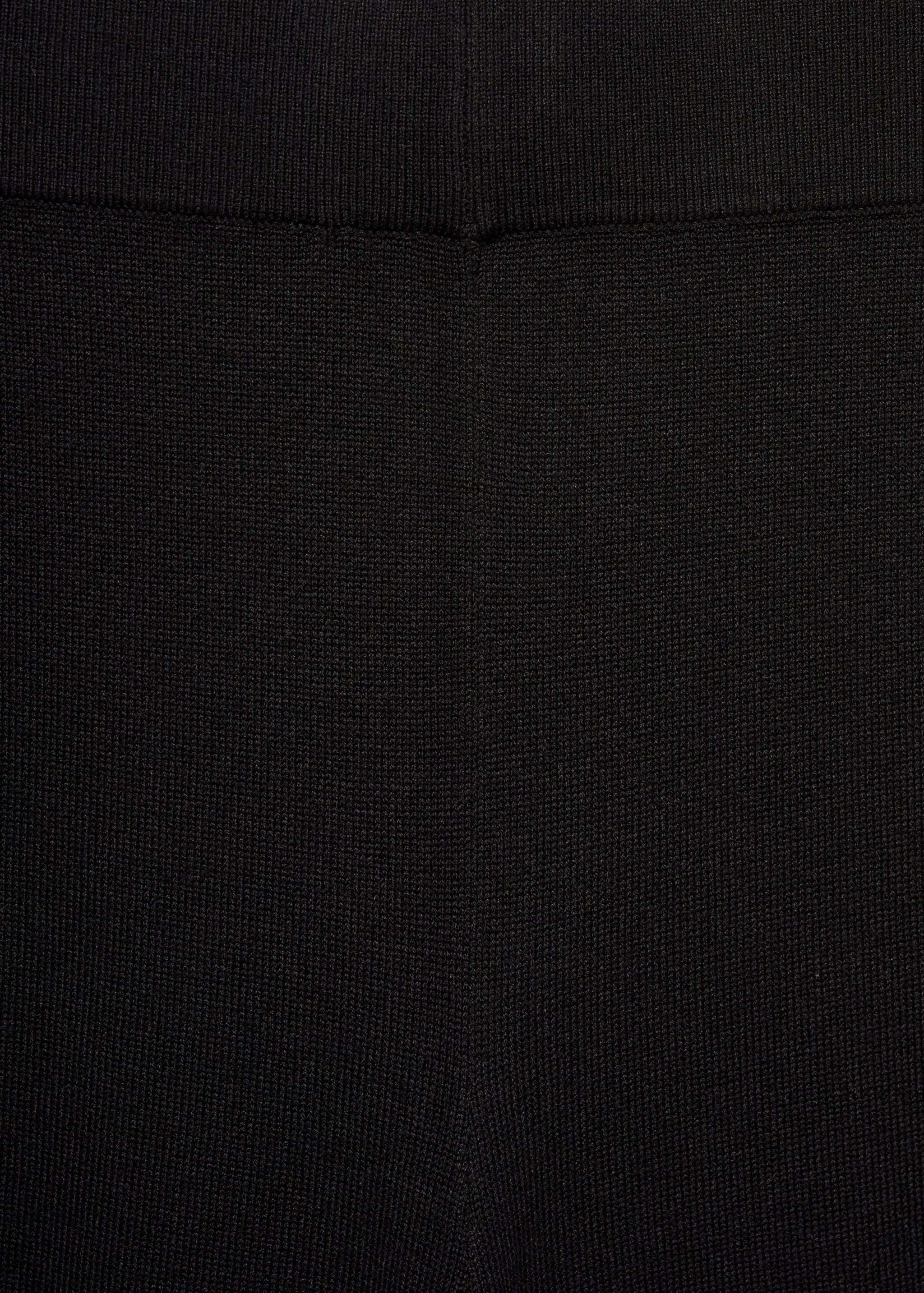Knitted trousers with contrasting stripes - Details of the article 0, Black. Ref: 77064761-00.