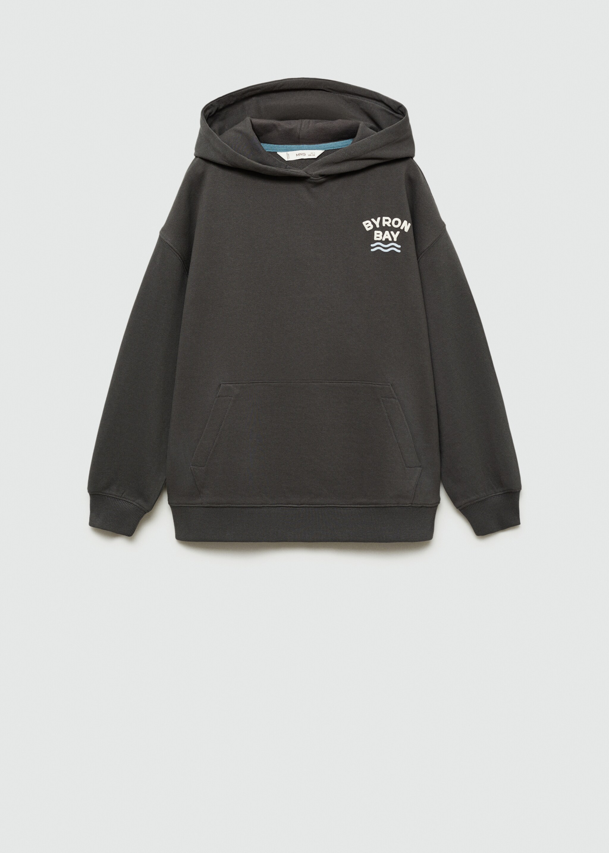Sudadera estampada capucha - Artículo sin modelo, Gris antracita. Ref: 77064762-00.