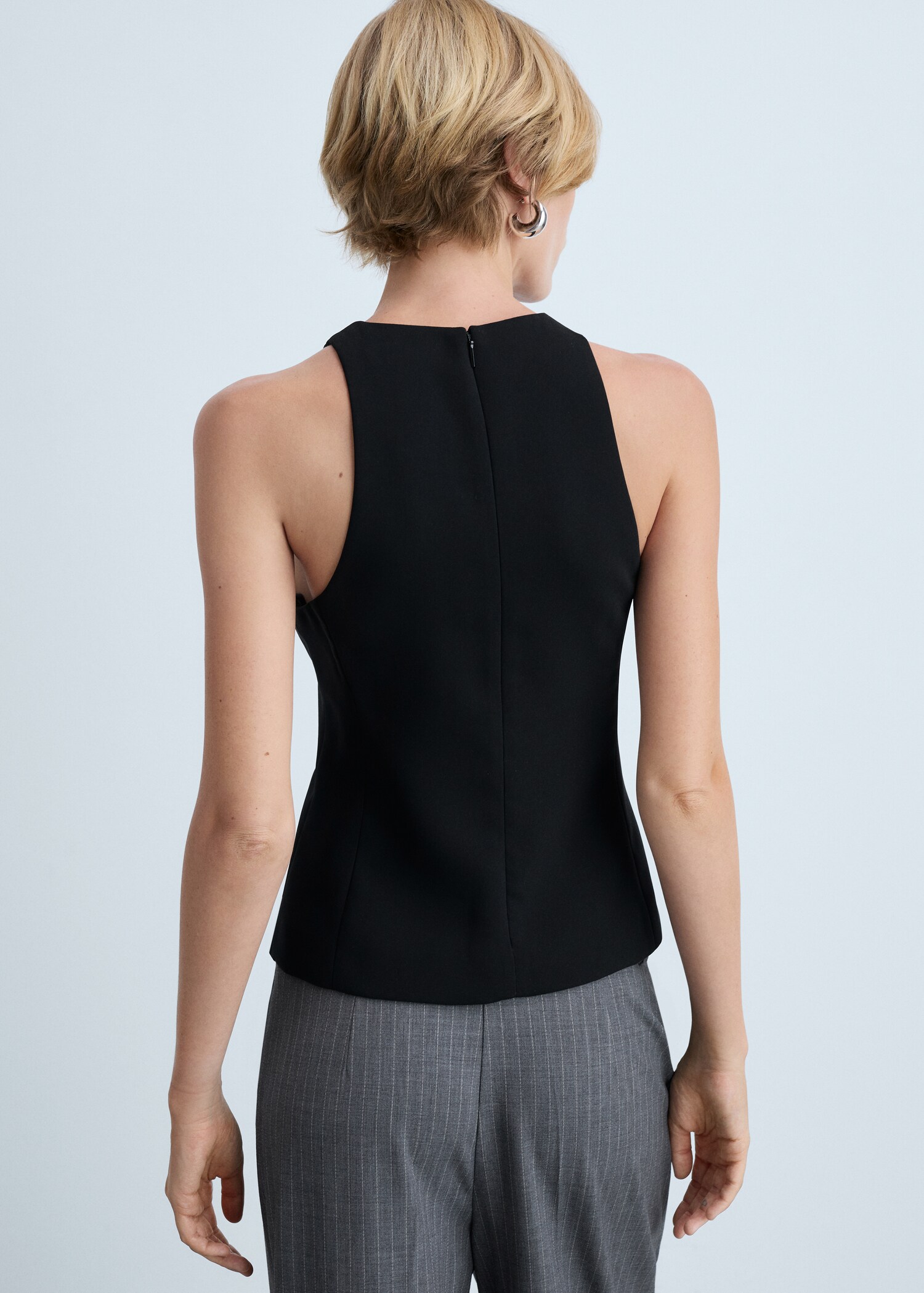 Crop top bretelles larges - Verso de l’article