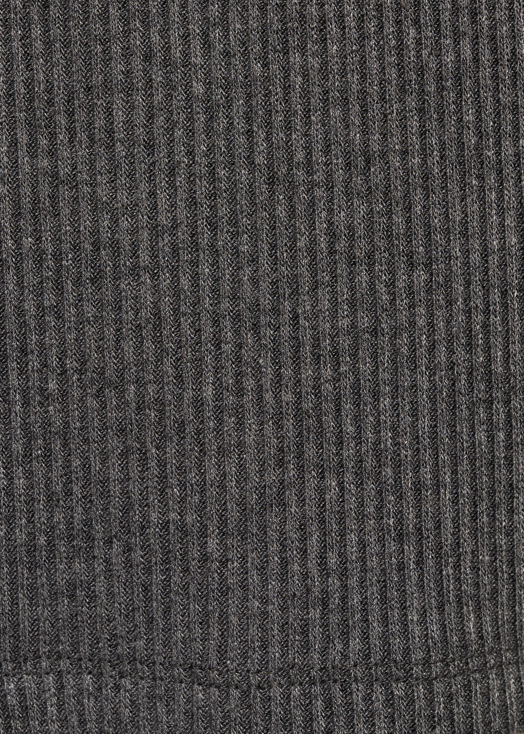 Long-sleeved knitted t-shirt - Details of the article 0, Dark Heather Grey. Ref: 77064769-00.