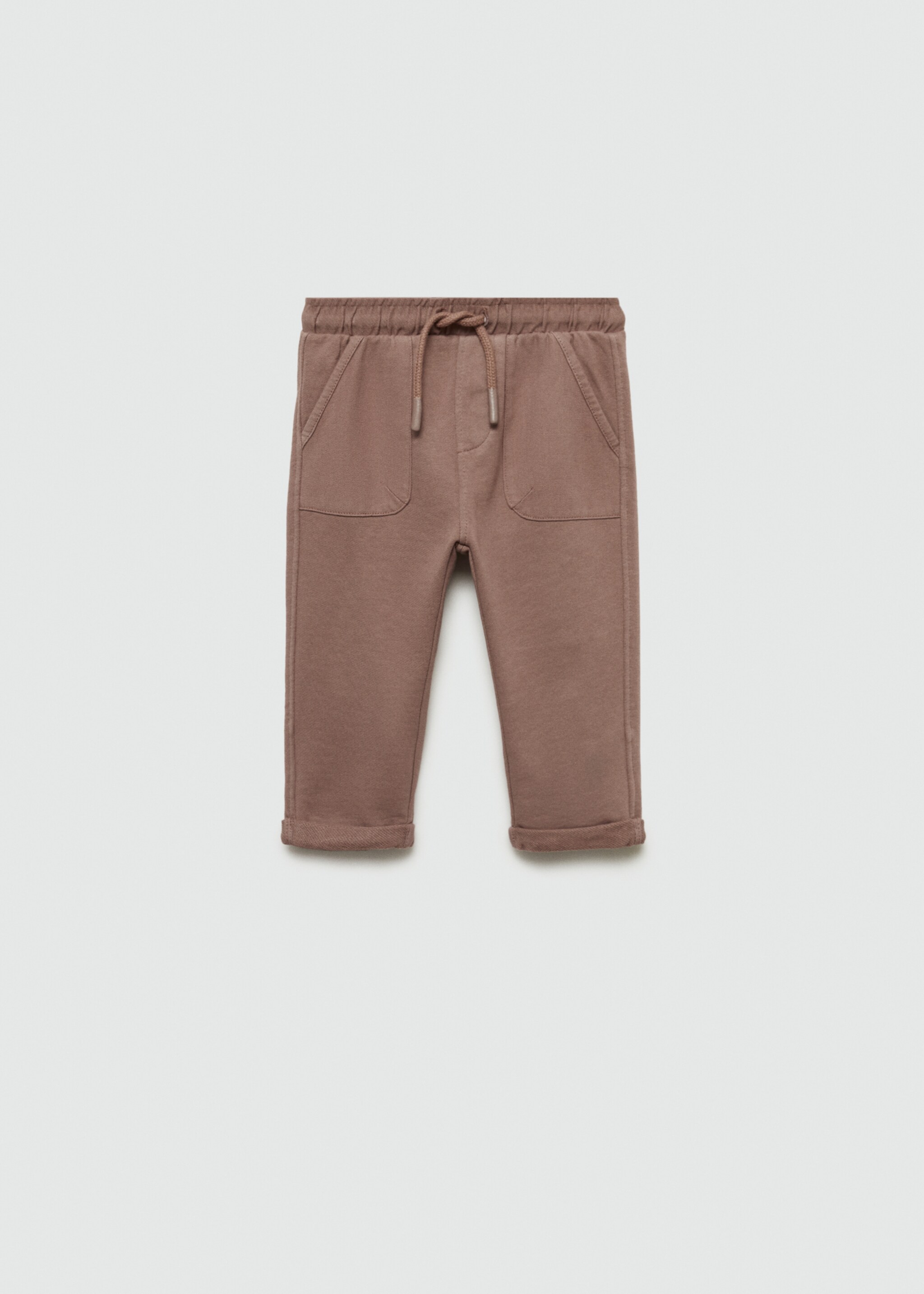 Jogger-Hose aus Baumwolle - Artikel ohne Model, Bordeaux. Ref: 77064777-00.