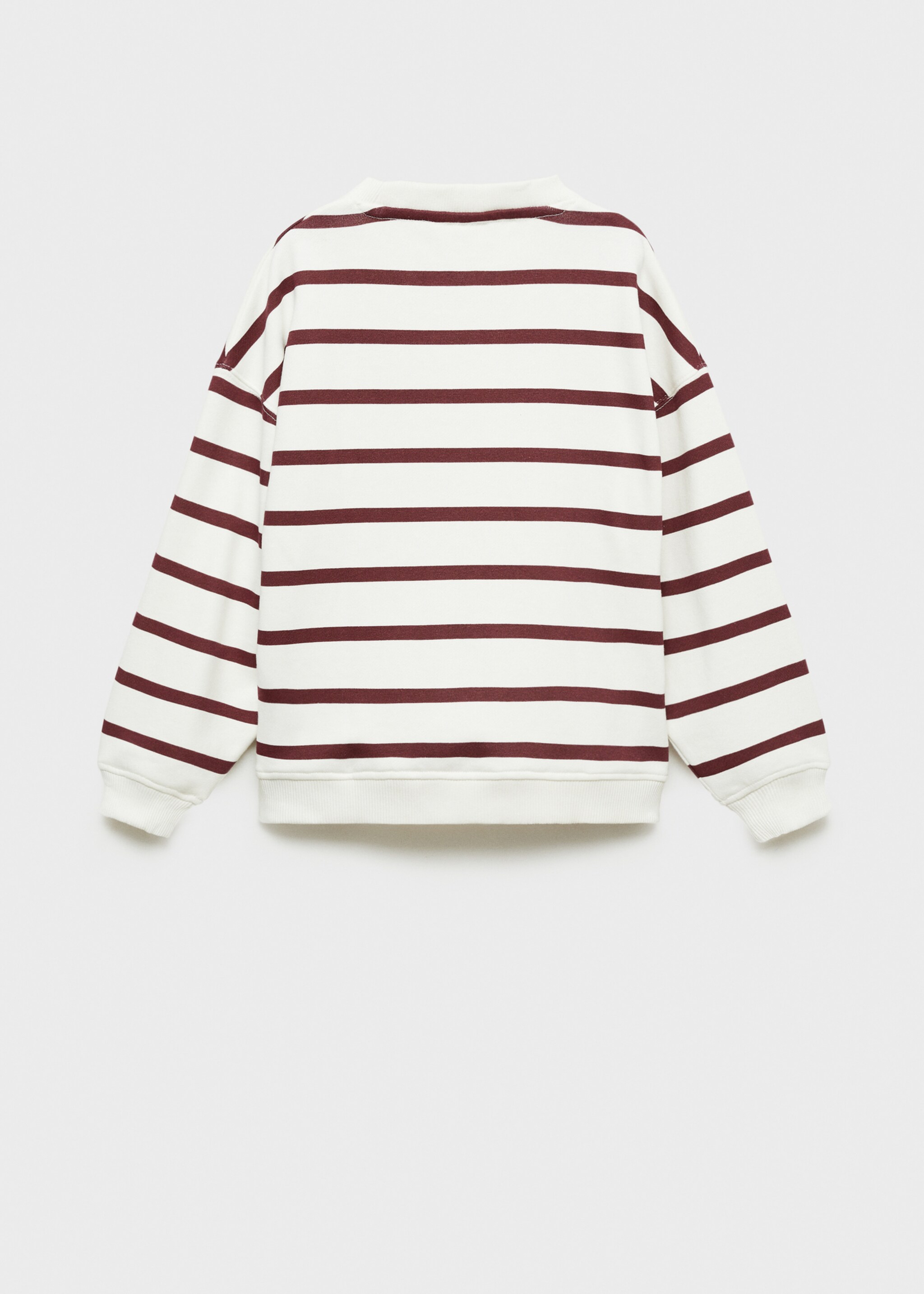 Dessuadora ratlles brodat - Revers de l'article, Blanc trencat. Ref: 77064779-00.