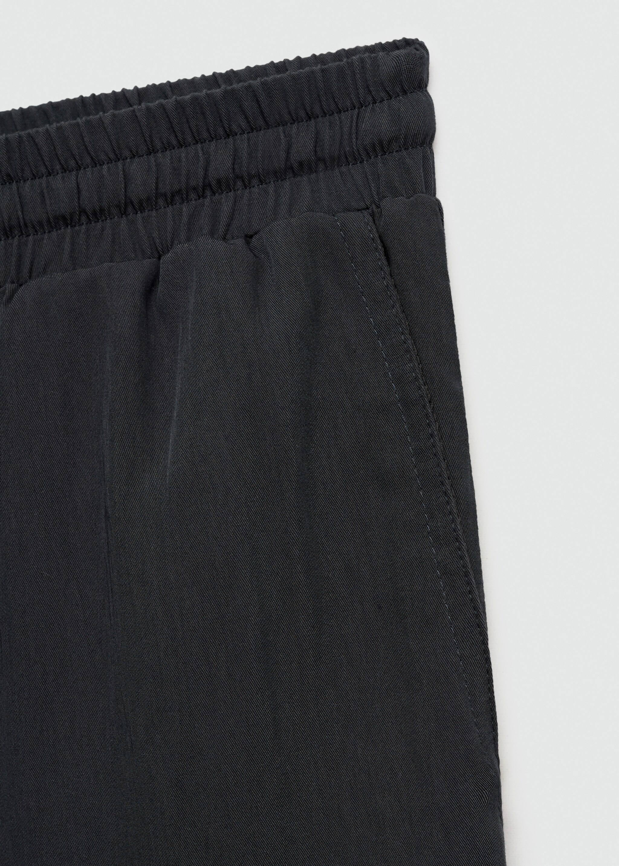 Flowy trousers - Details of the article 0, Charcoal. Ref: 77064787-00.