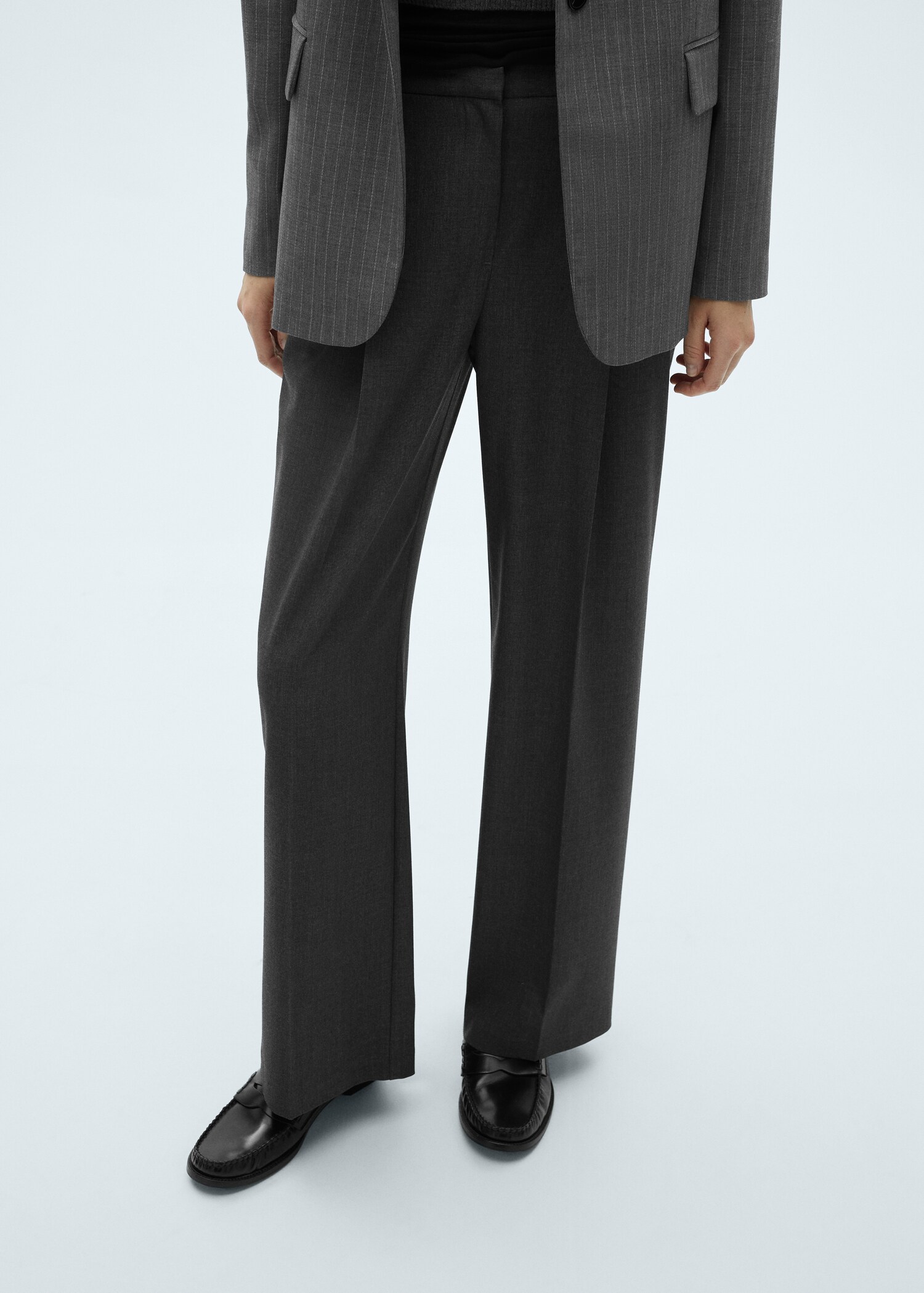 Pantalon pinces wideleg - Plan moyen
