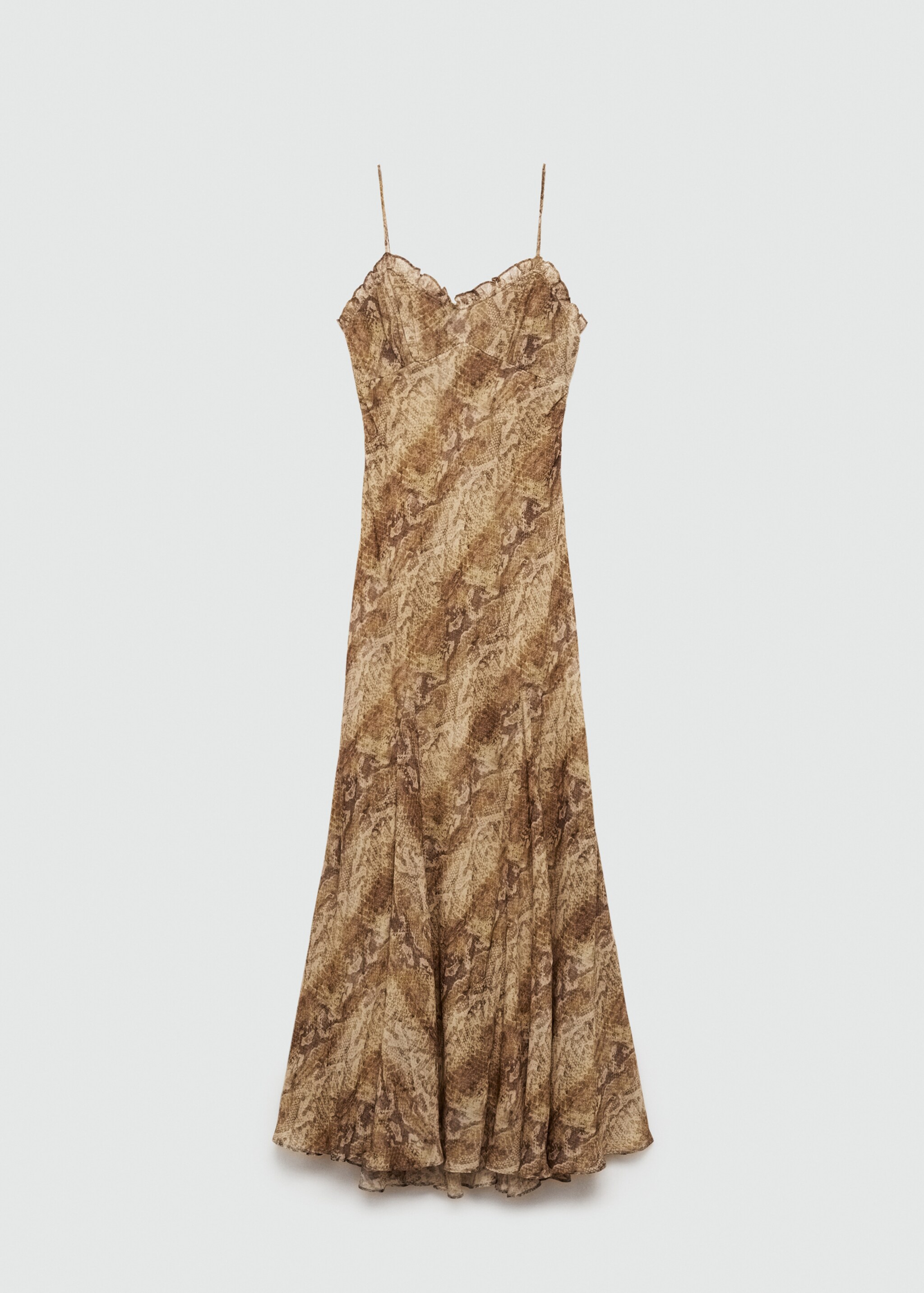 Robe gaze imprimé animal - Article sans modèle, Marron. Ref: 77064796-00.