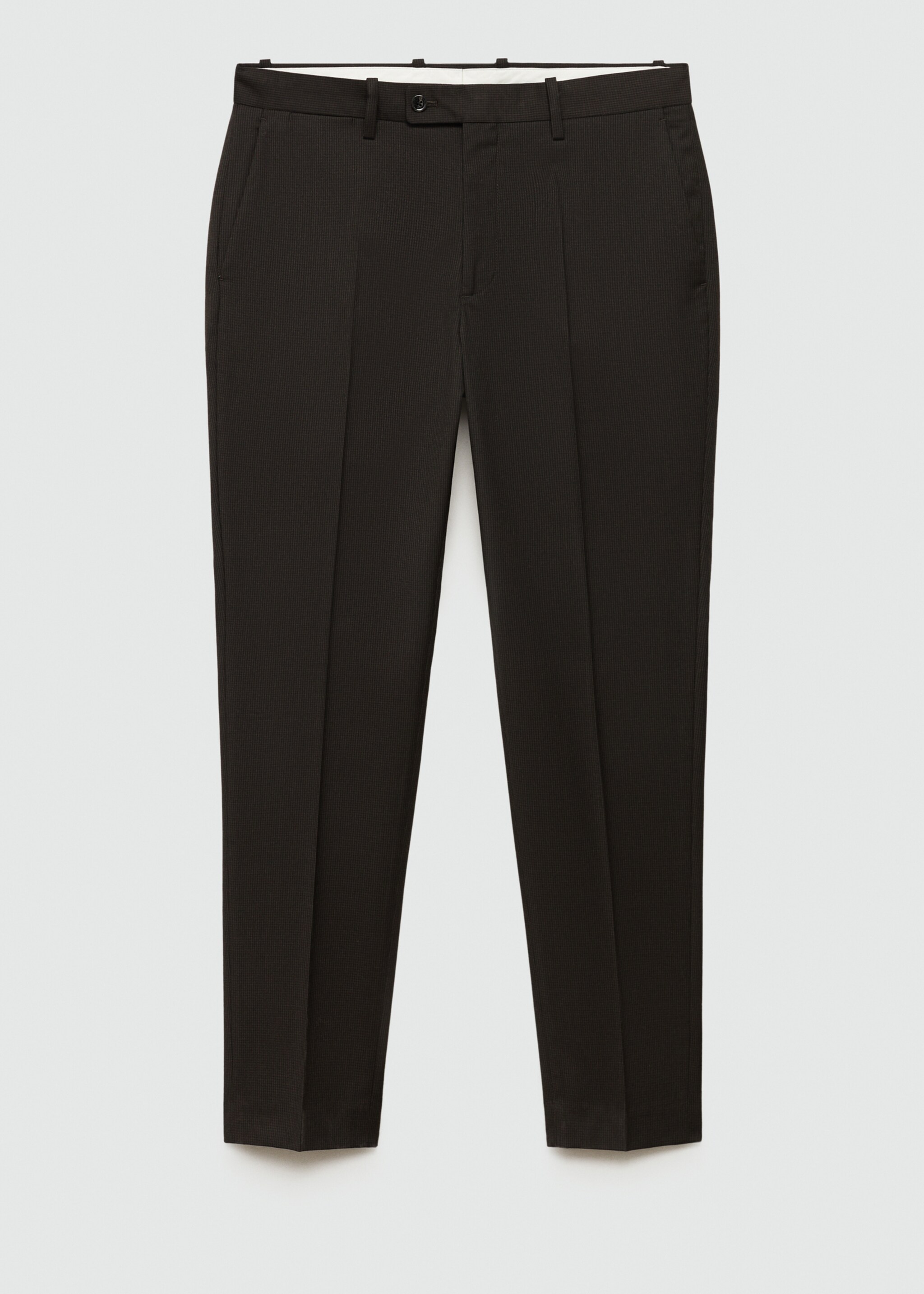 Kostymbyxa slim fit comfort stretch-material - Artikel utan modell, Brun. Ref: 77065147-00.