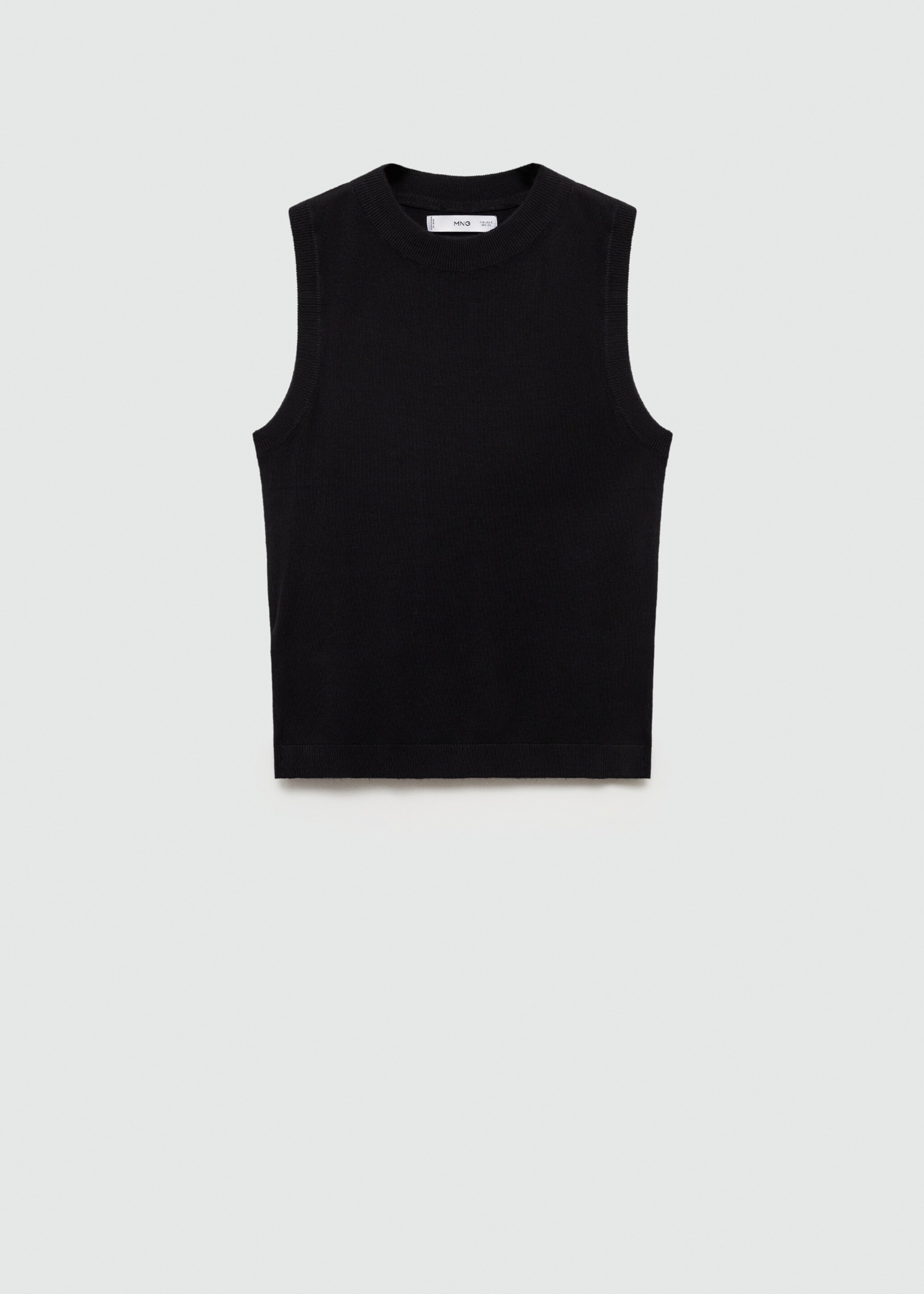 Knitted top with wide straps - Article without model