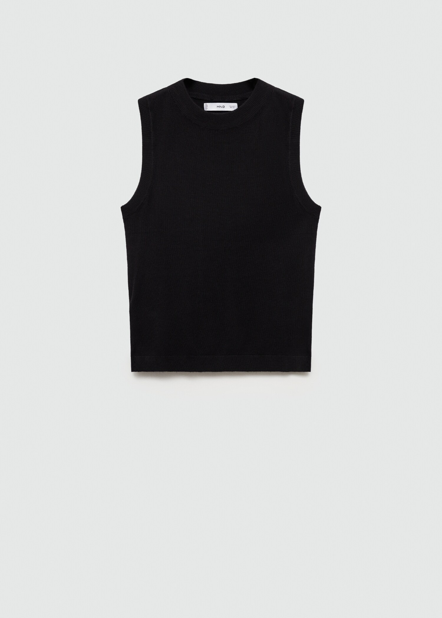 Knitted top with wide straps - Article without model