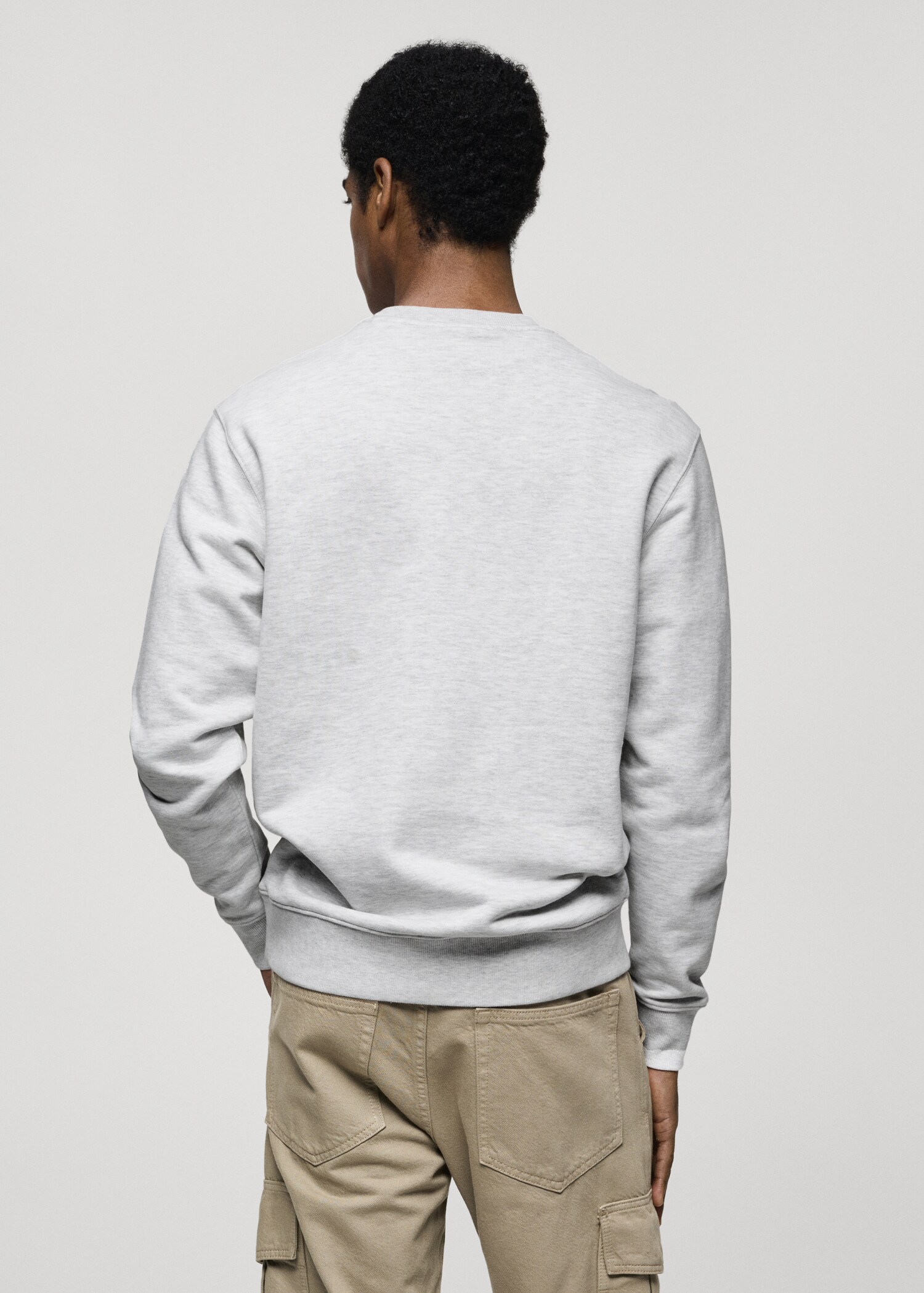 100% cotton regular-fit sweatshirt - Reverse of the article