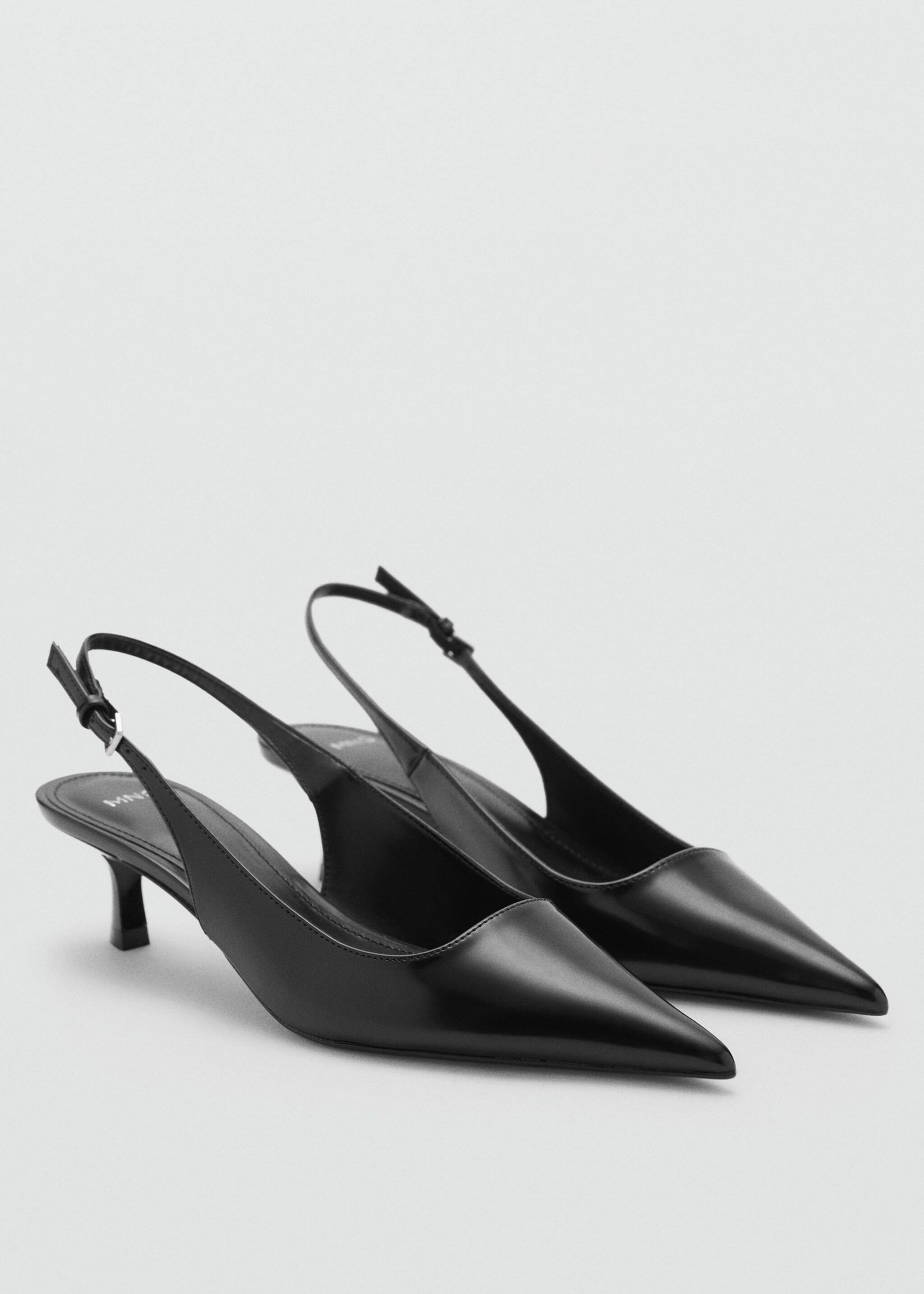 Kitten-heeled shoes - Medium plane, Black. Ref: 77065151-00.