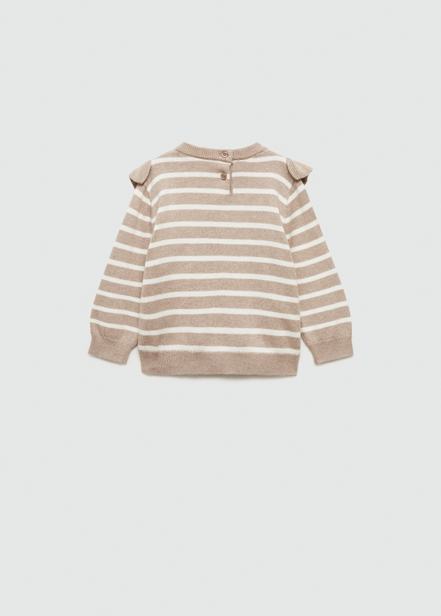 Ruffle striped sweater - Reverse of the article