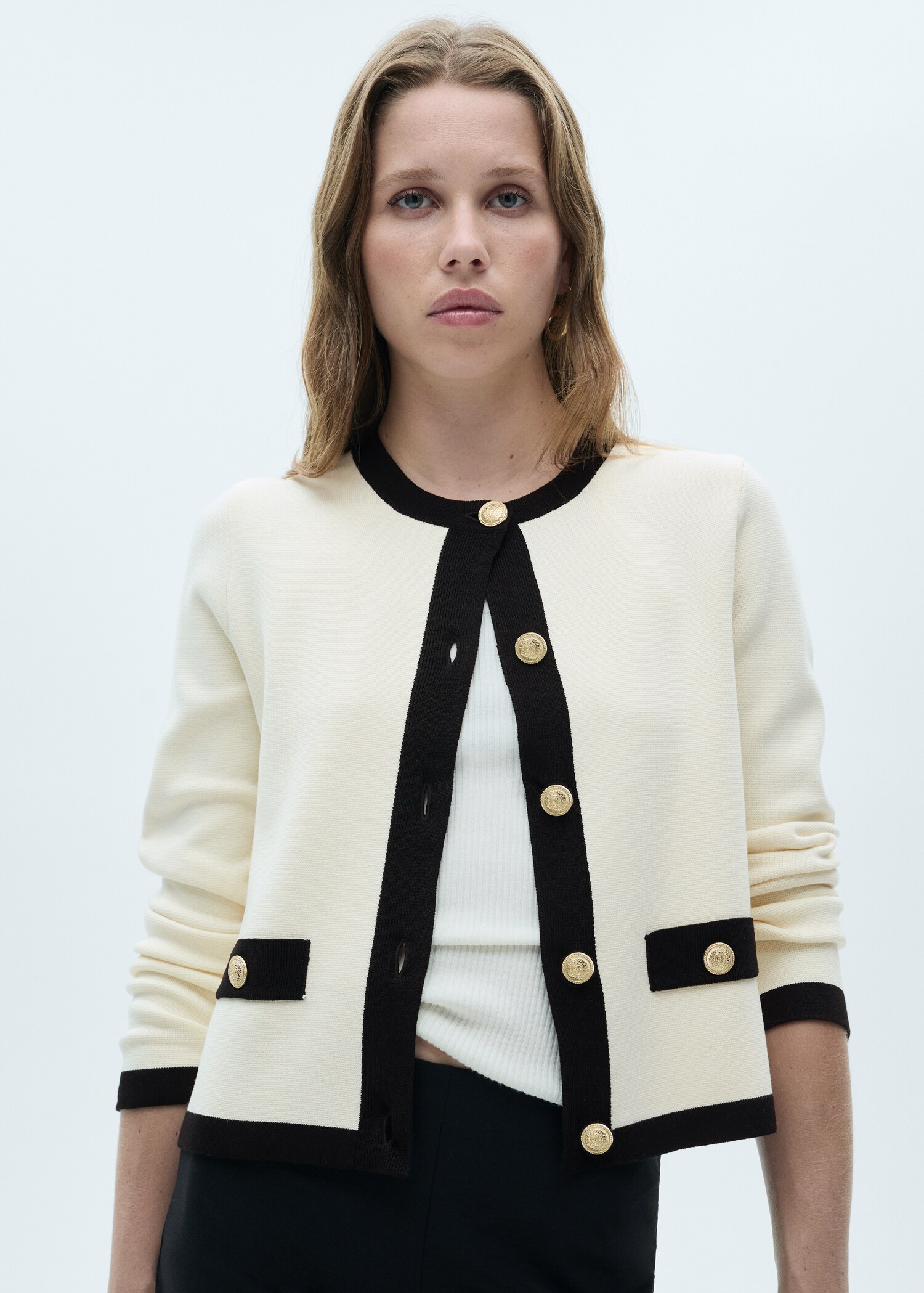 Knitted jacket pia - Medium plane