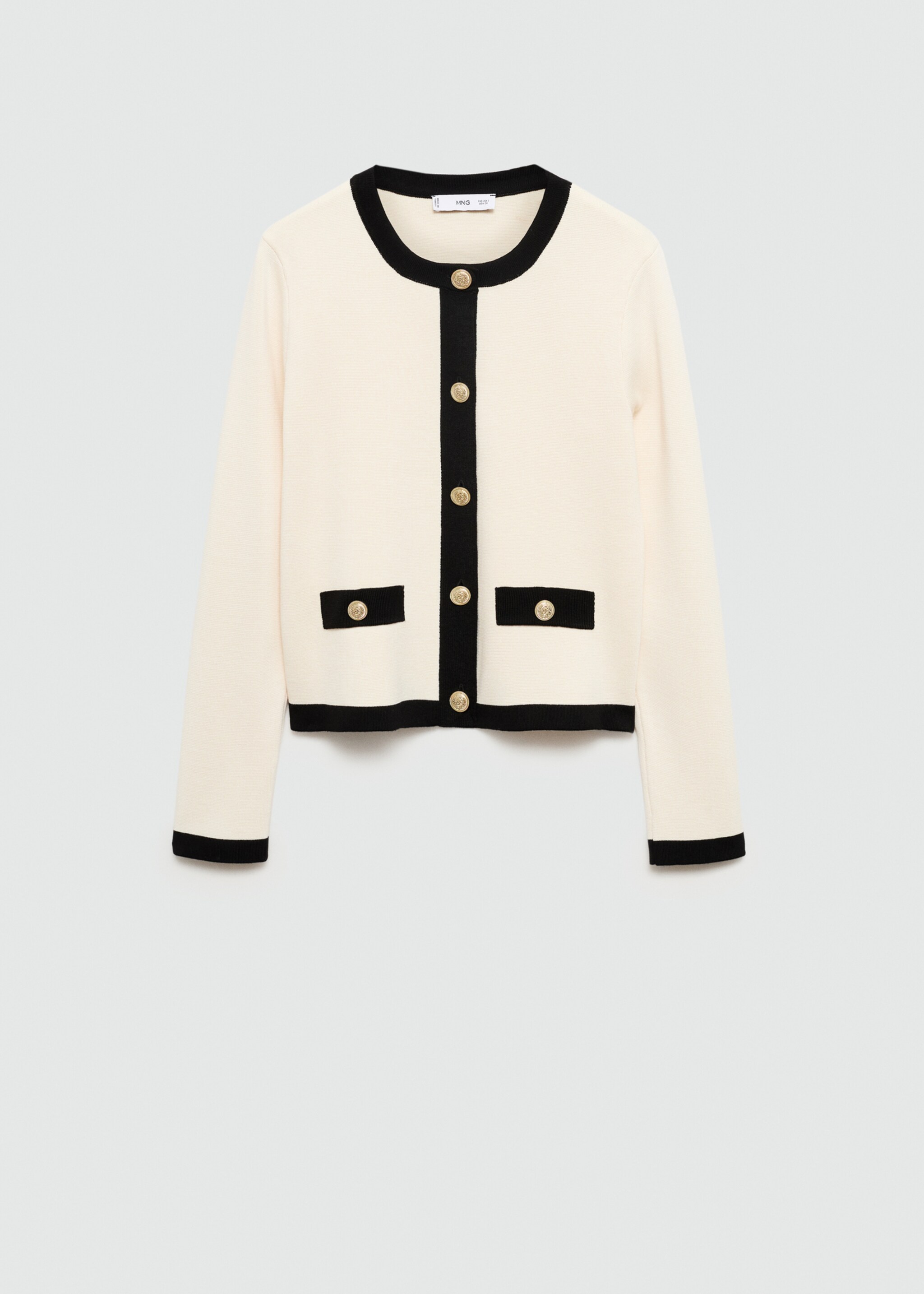 Knitted jacket pia - Article without model, Ecru. Ref: 77065153-00.